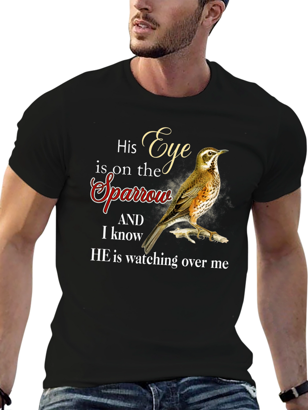His Eye is on the Sparrow Graphic T-Shirt