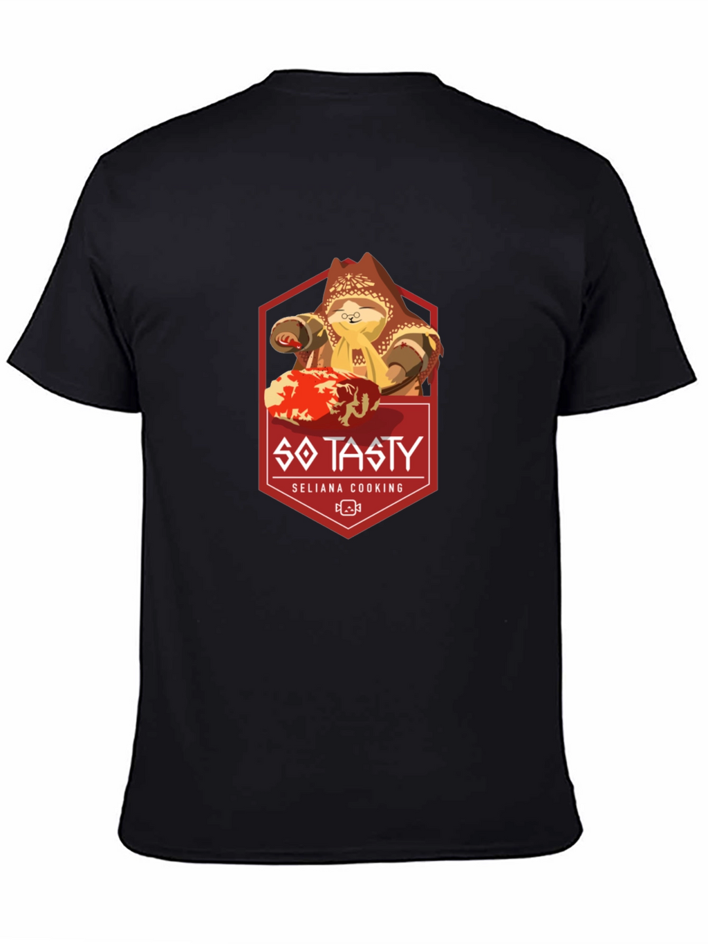 So Tasty Seliana Cooking Black Graphic Tee