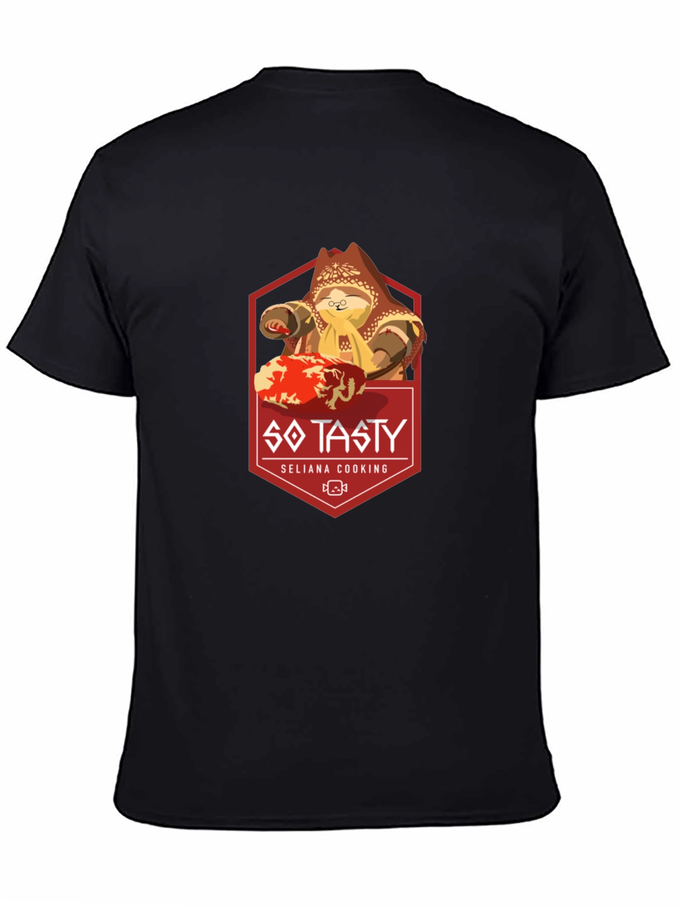 So Tasty Seliana Cooking Black Graphic Tee