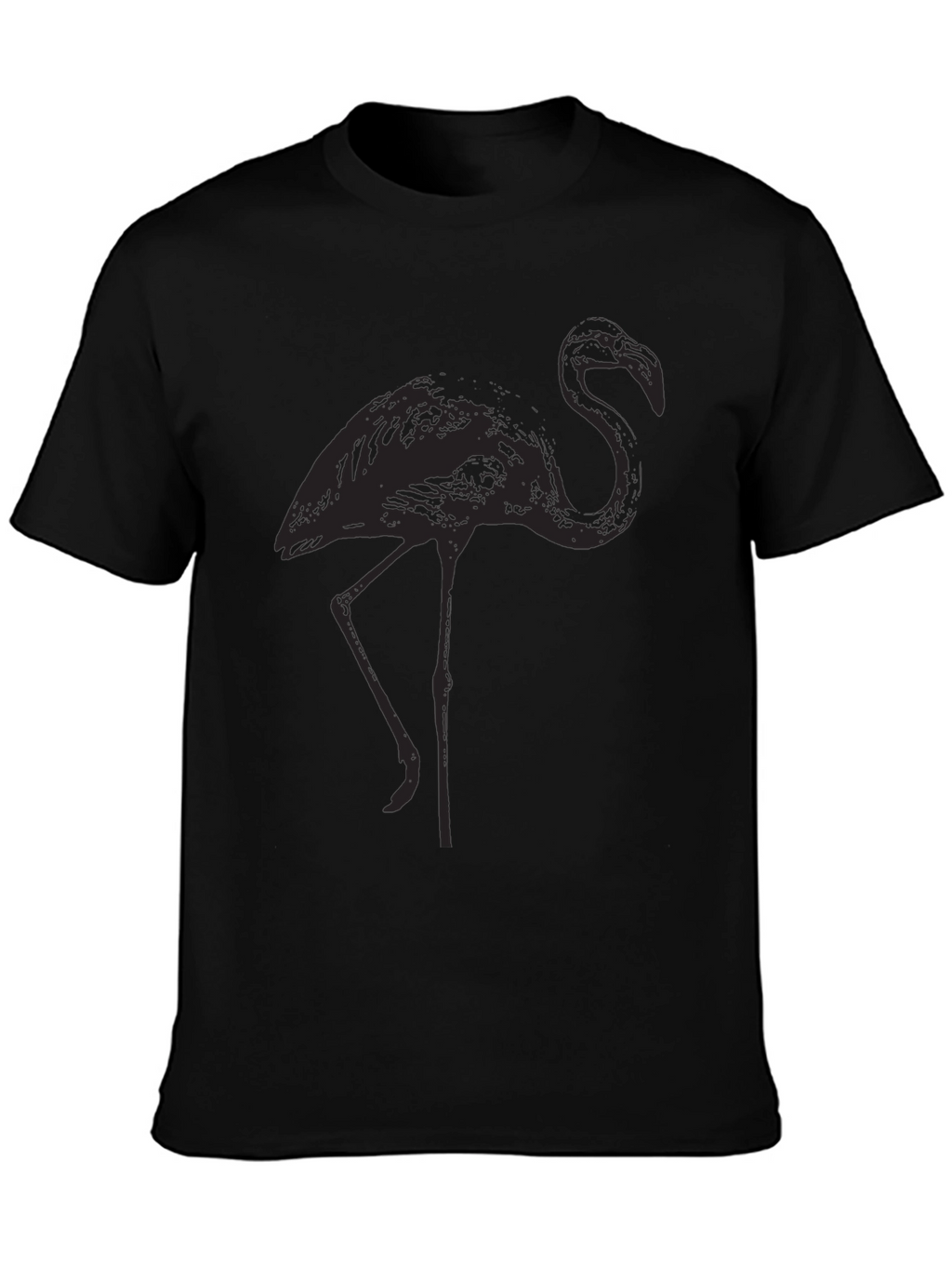 Black Flamingo Graphic Tee - Stylish Casual Wear