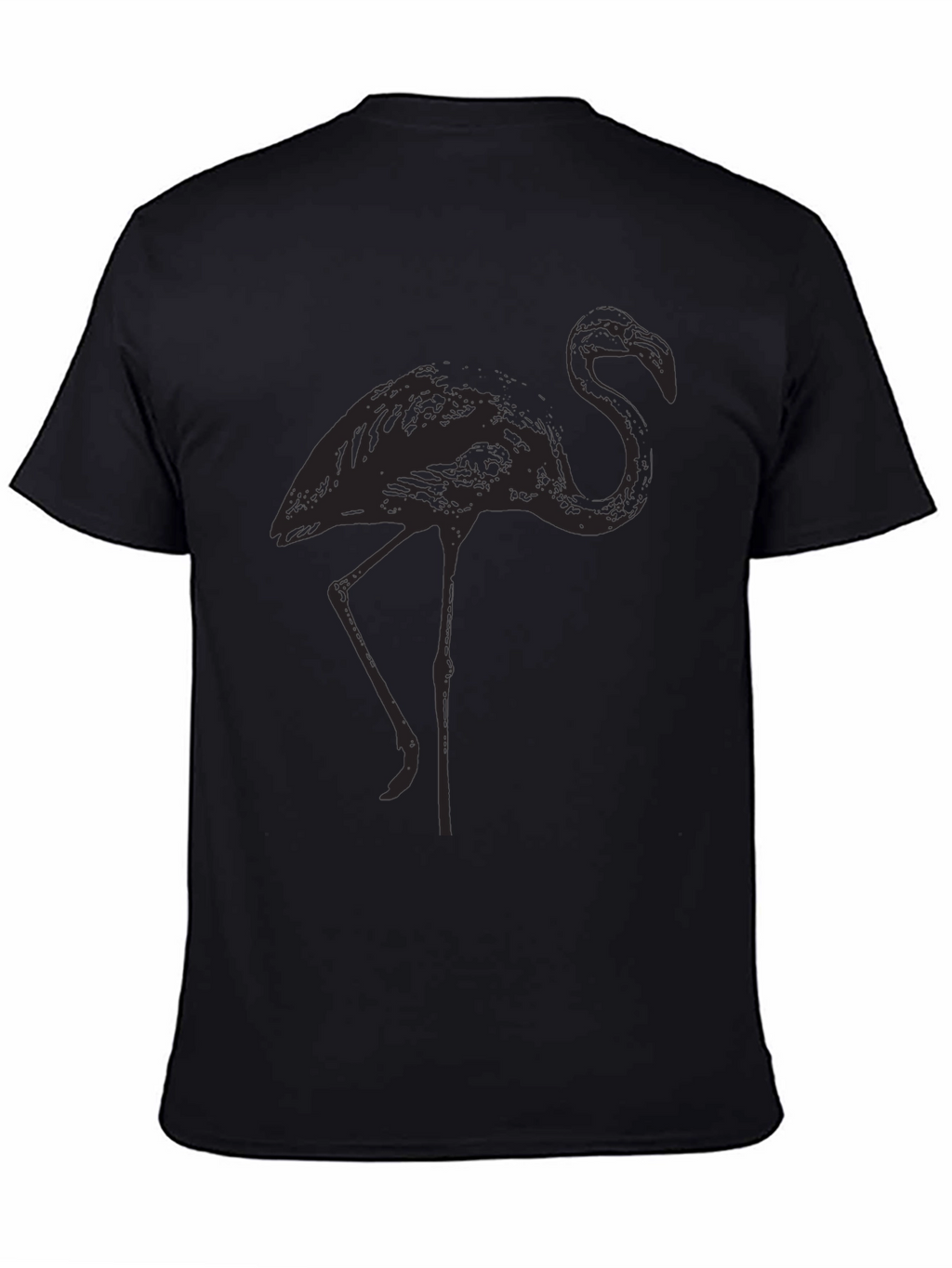 Black Flamingo Graphic Tee - Stylish Casual Wear