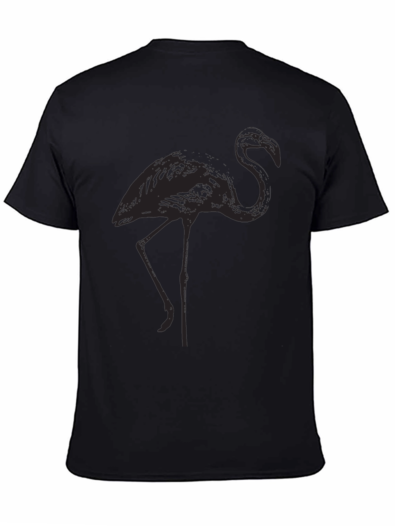 Black Flamingo Graphic Tee - Stylish Casual Wear