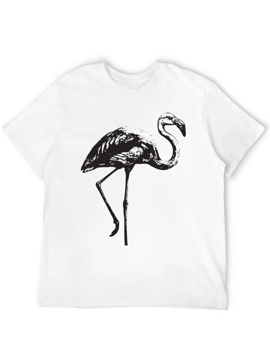 Black Flamingo Graphic Tee - Stylish Casual Wear