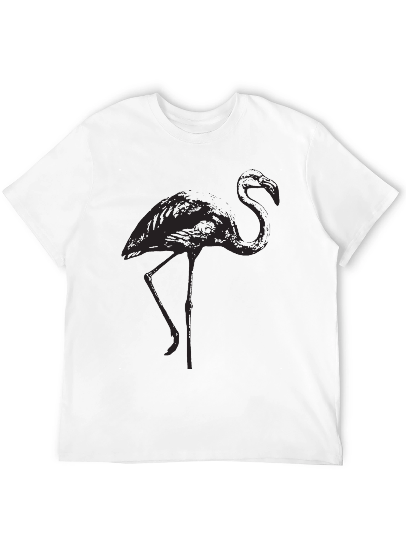 Black Flamingo Graphic Tee - Stylish Casual Wear