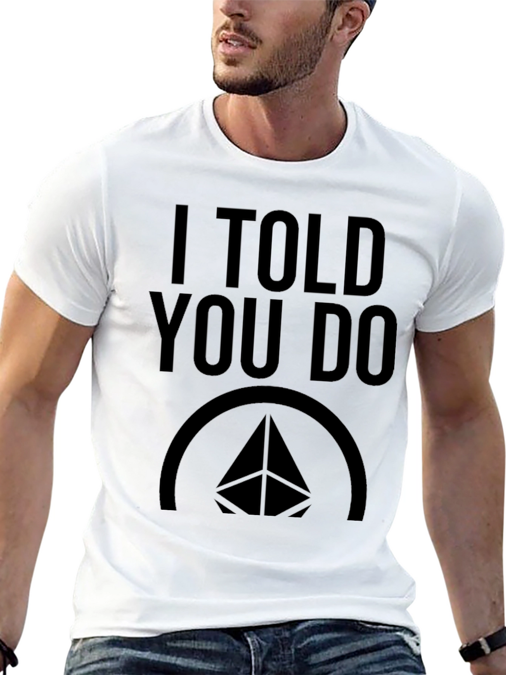 I Told You Do Black Graphic T-Shirt