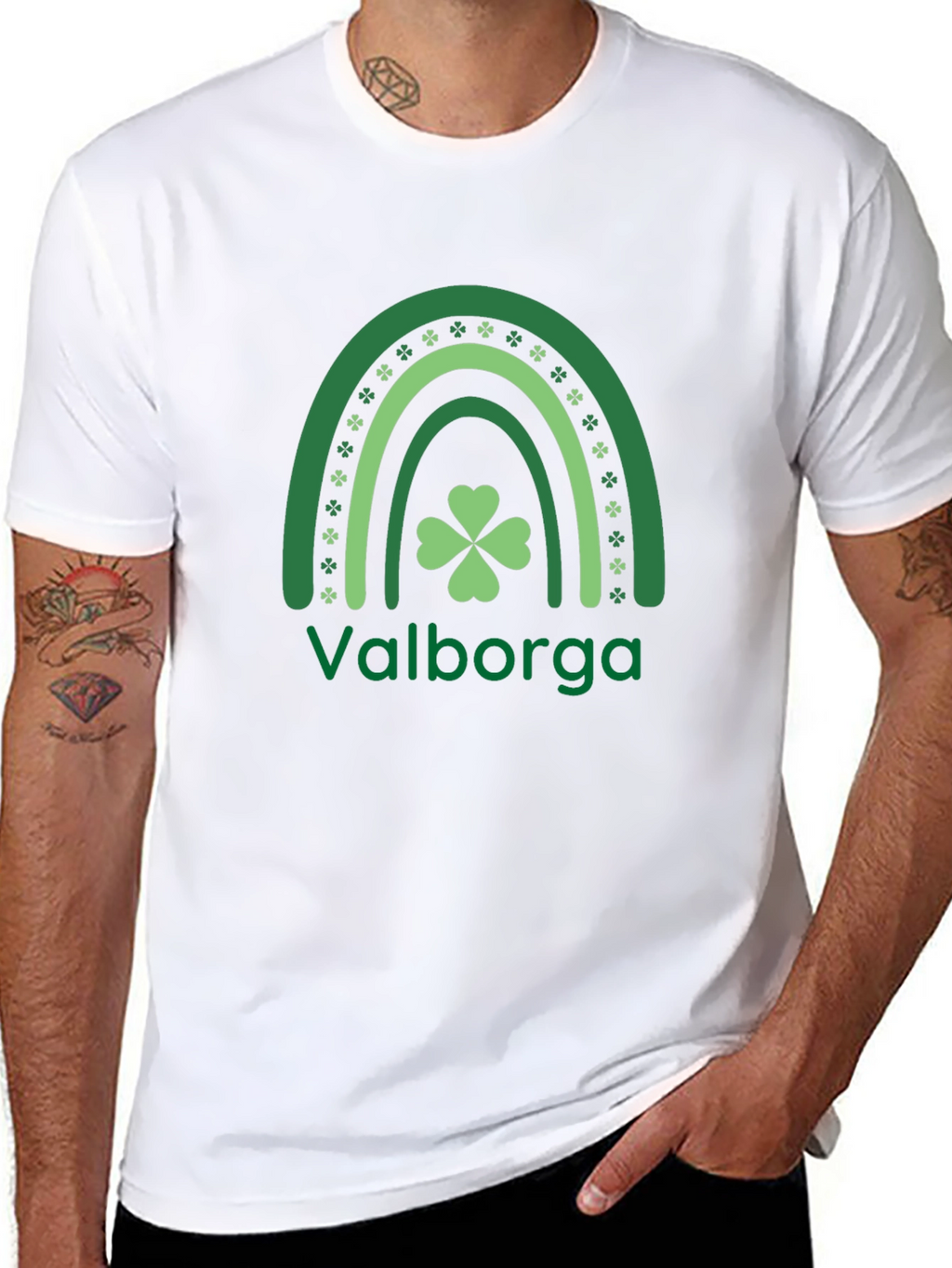 St. Patricks Day Rainbow Shamrock T-Shirt