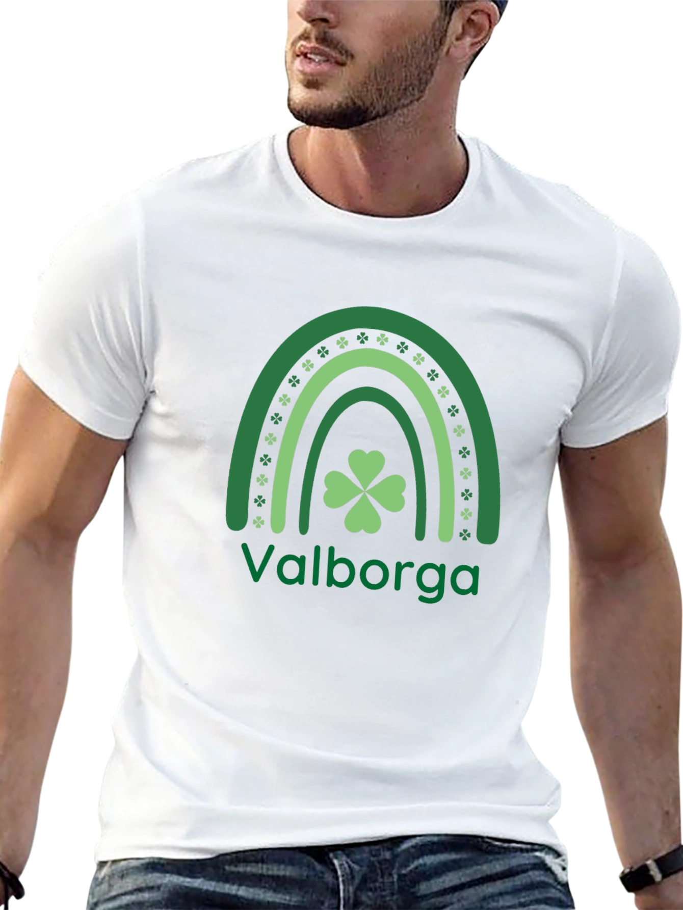 St. Patricks Day Rainbow Shamrock T-Shirt