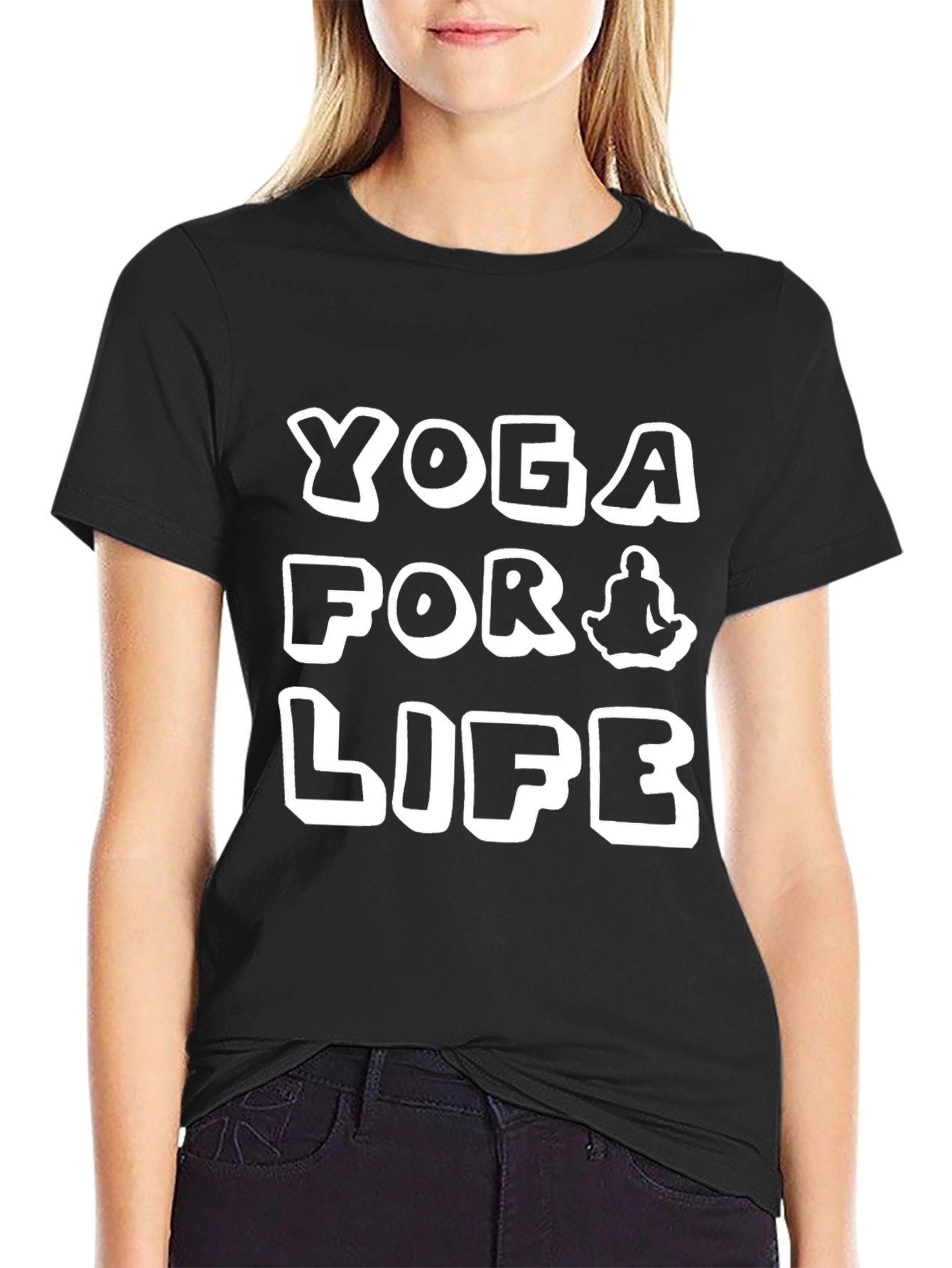 Yoga for Life T-Shirt Black