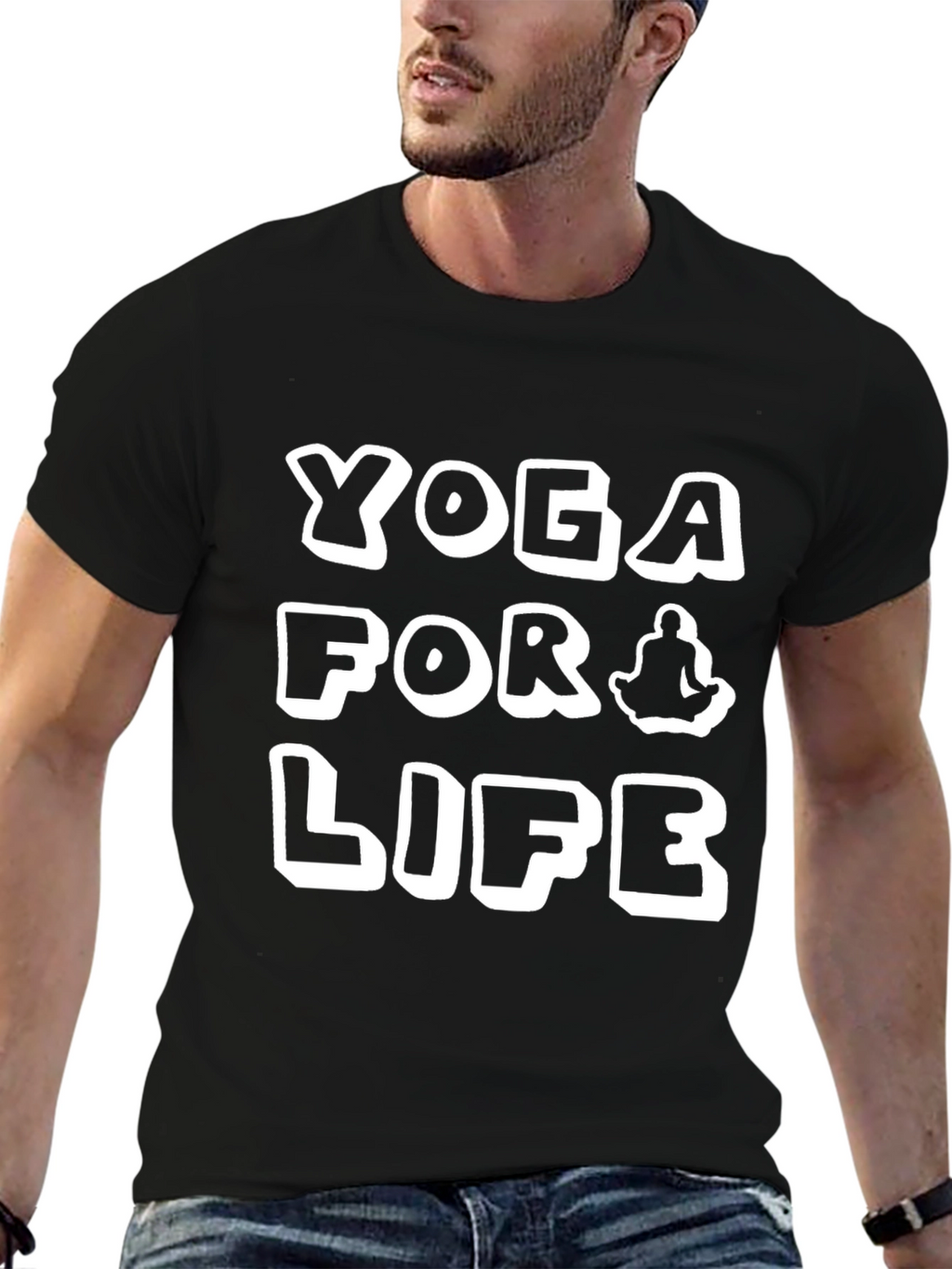 Yoga for Life T-Shirt Black