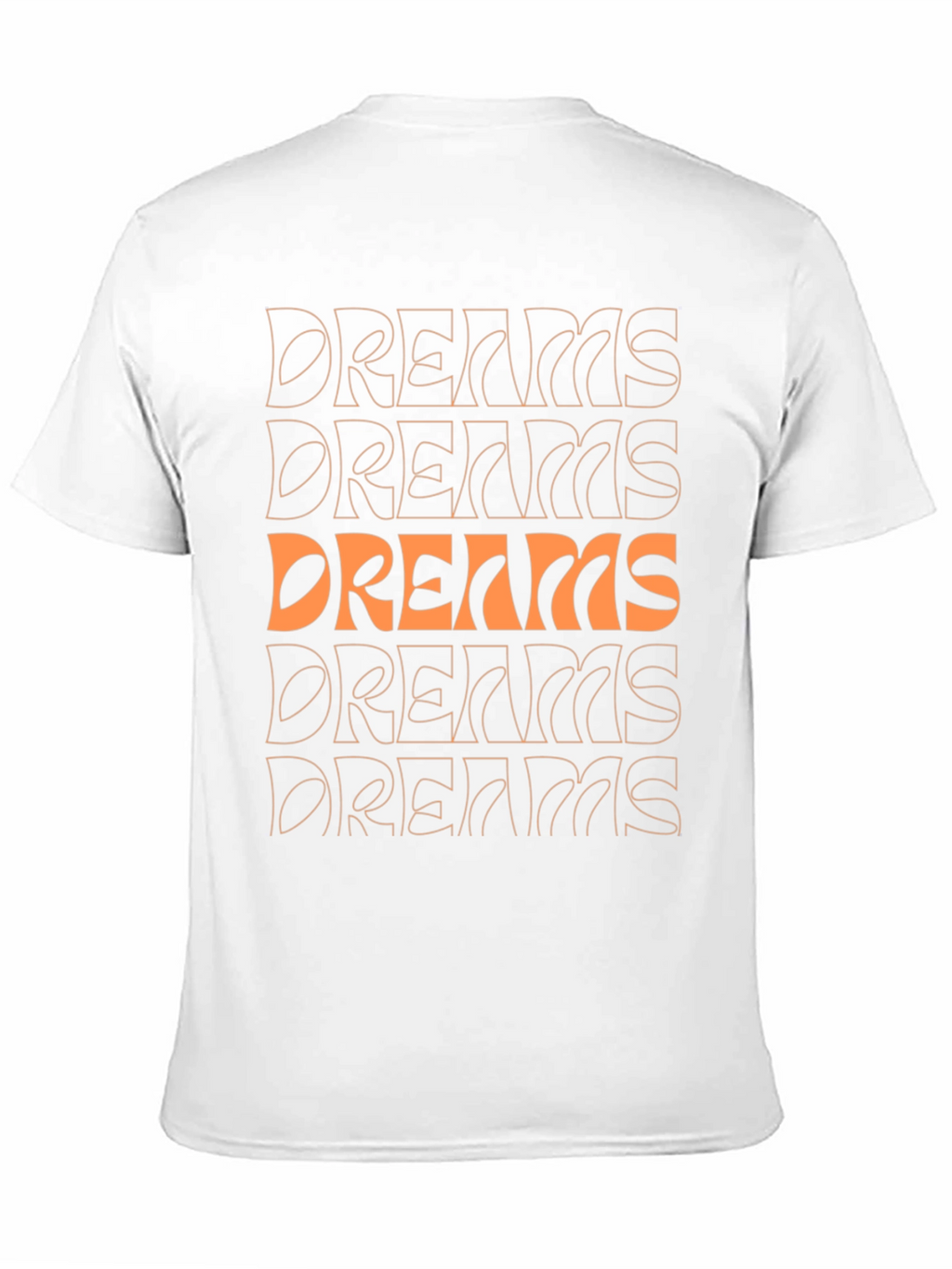 Dreams Graphic Print Crew Neck Tee - Black