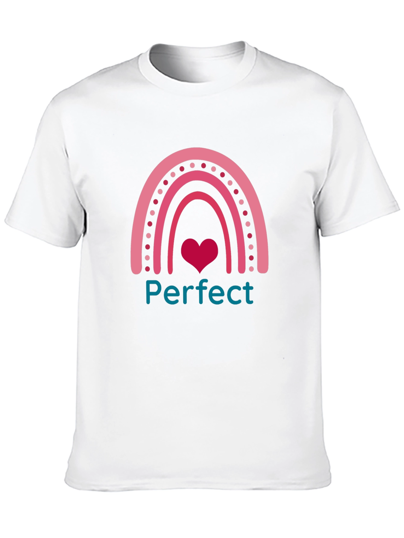 Perfect Rainbow Heart Graphic Tee - Unisex