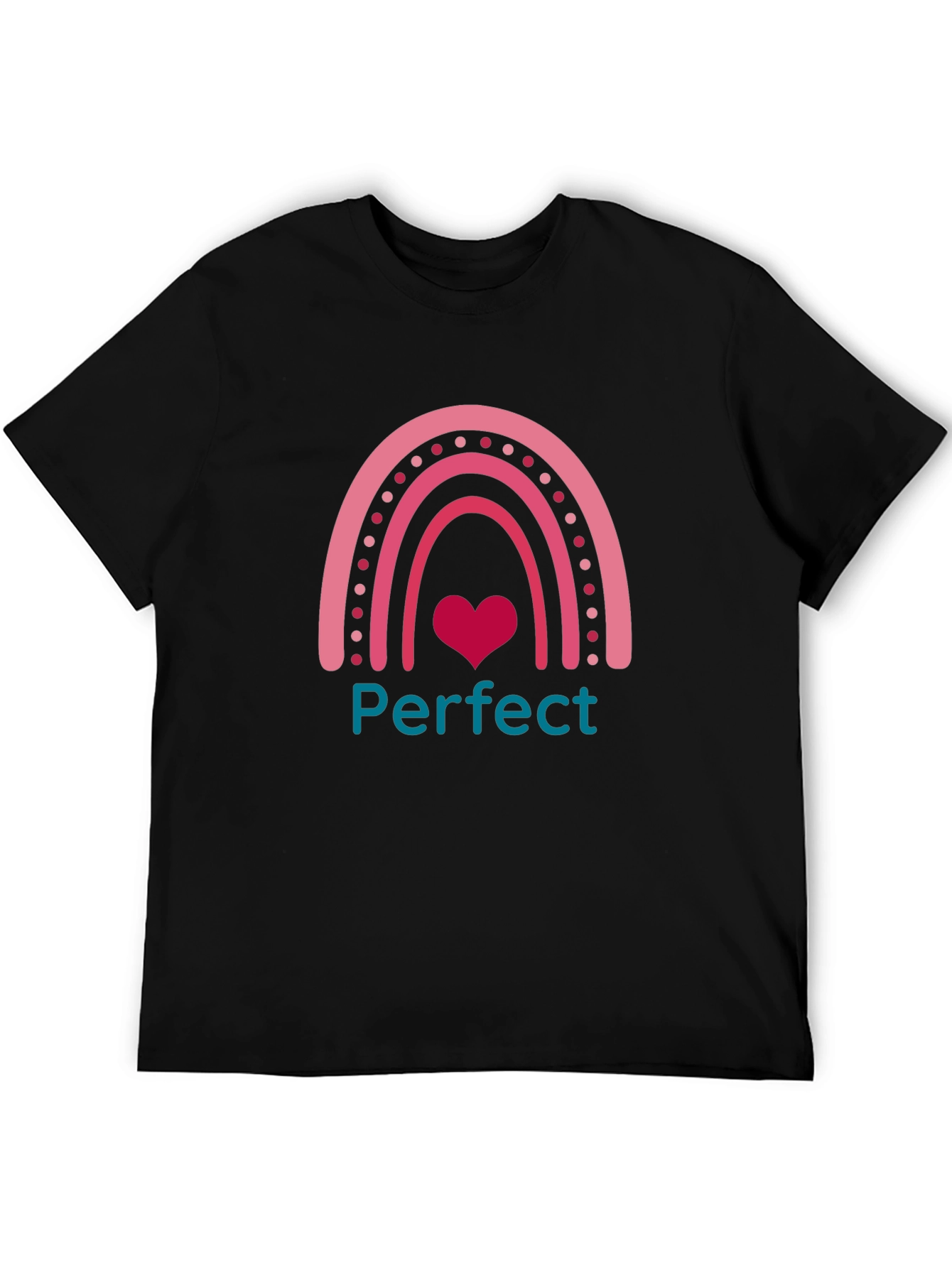 Perfect Rainbow Heart Graphic Tee - Unisex