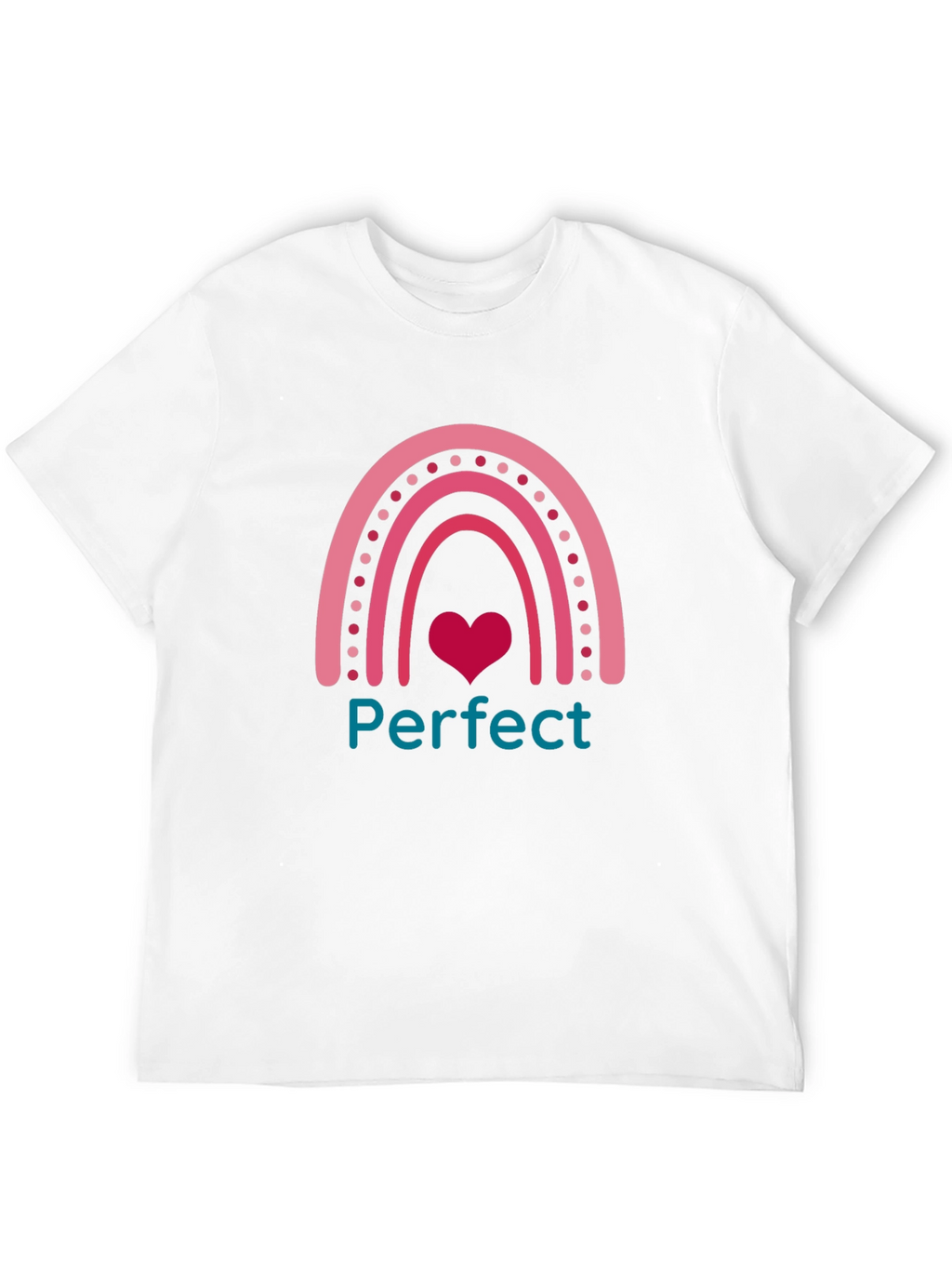 Perfect Rainbow Heart Graphic Tee - Unisex