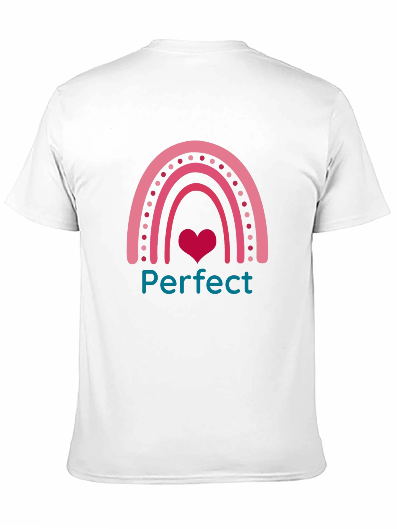 Perfect Rainbow Heart Graphic Tee - Unisex
