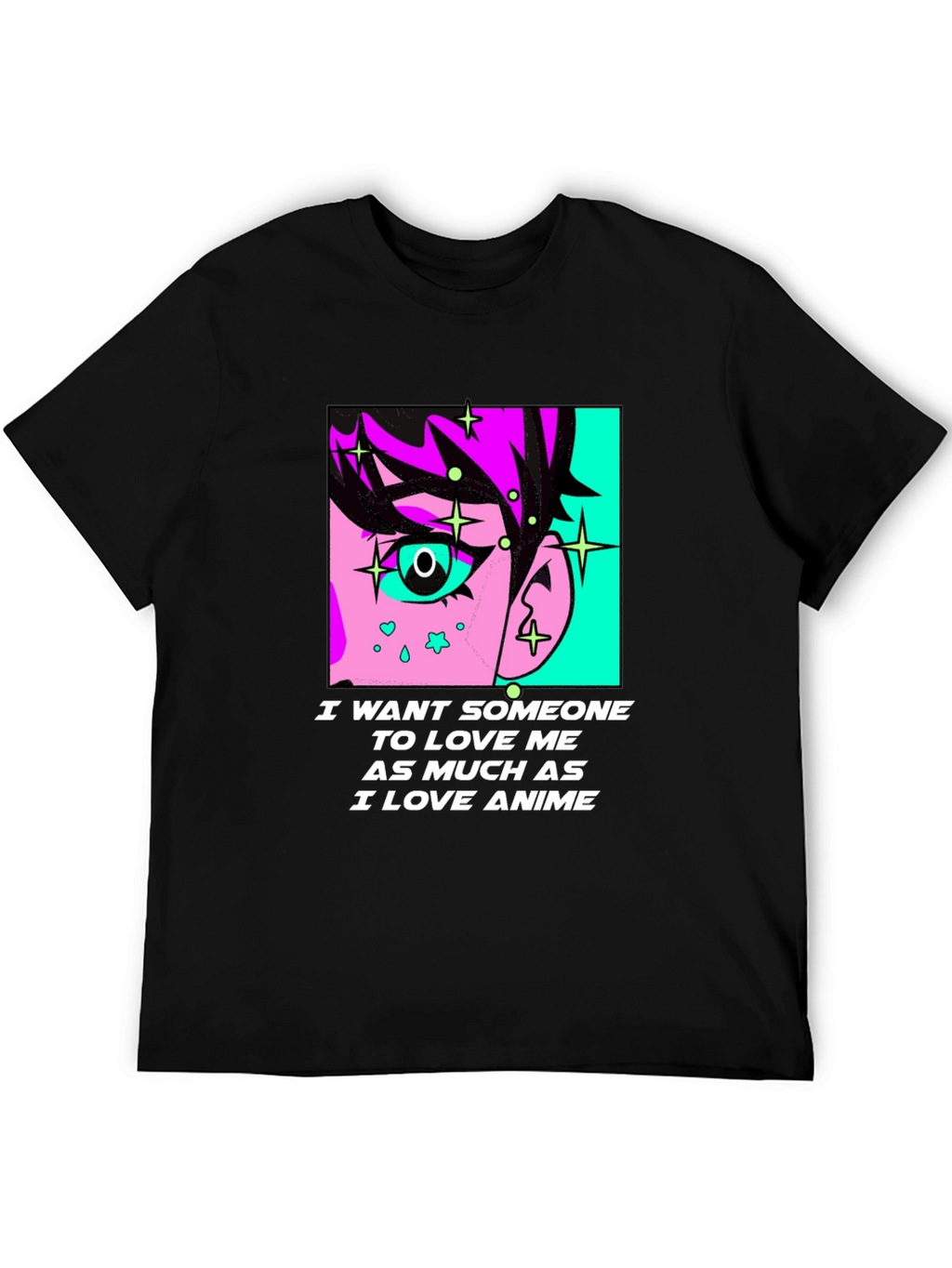 Anime Lover Graphic Tee - I Love Anime T-Shirt