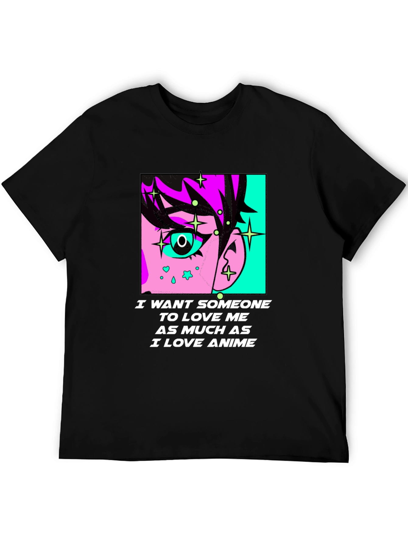 Anime Lover Graphic Tee - I Love Anime T-Shirt