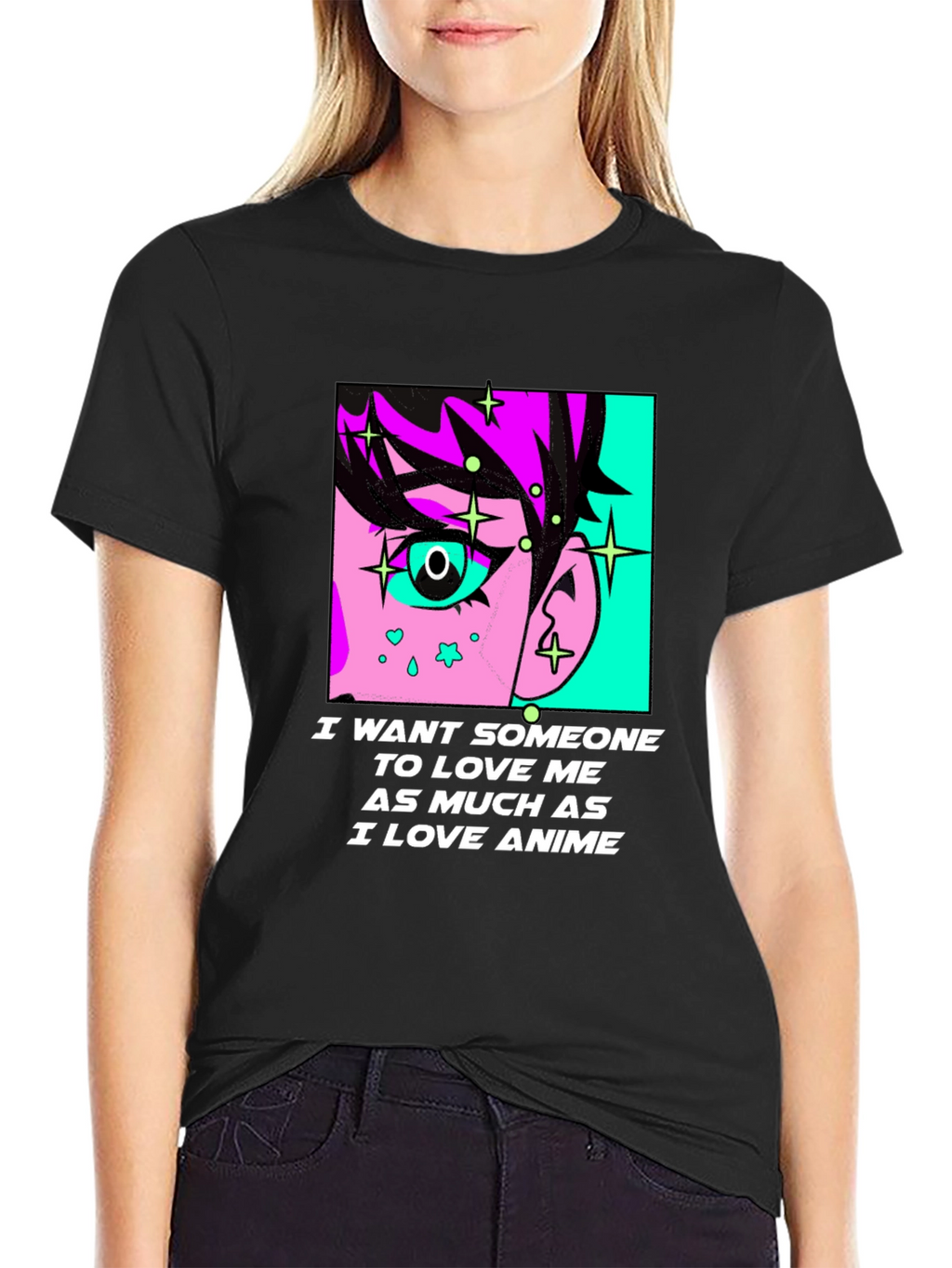 Anime Lover Graphic Tee - I Love Anime T-Shirt