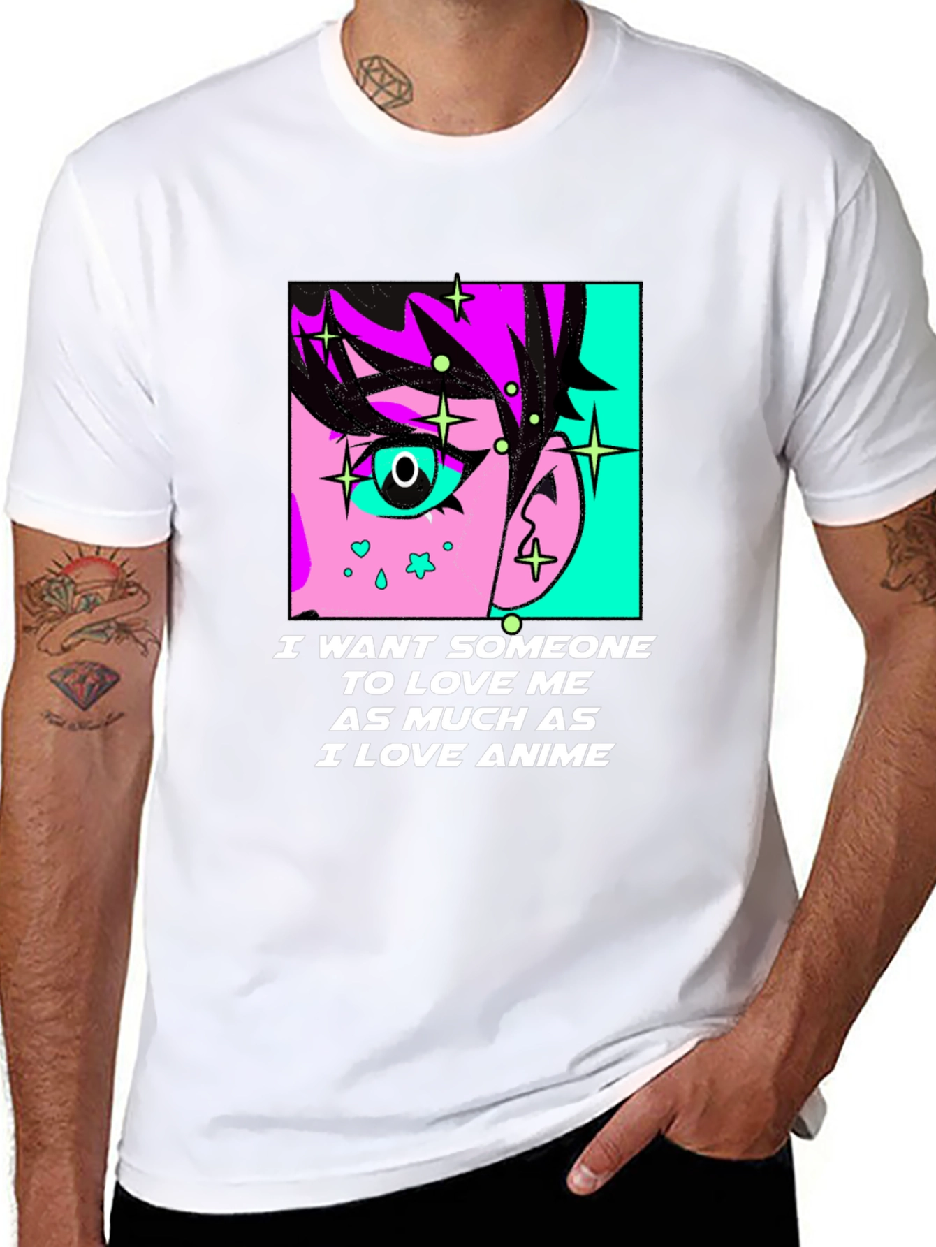 Anime Lover Graphic Tee - I Love Anime T-Shirt