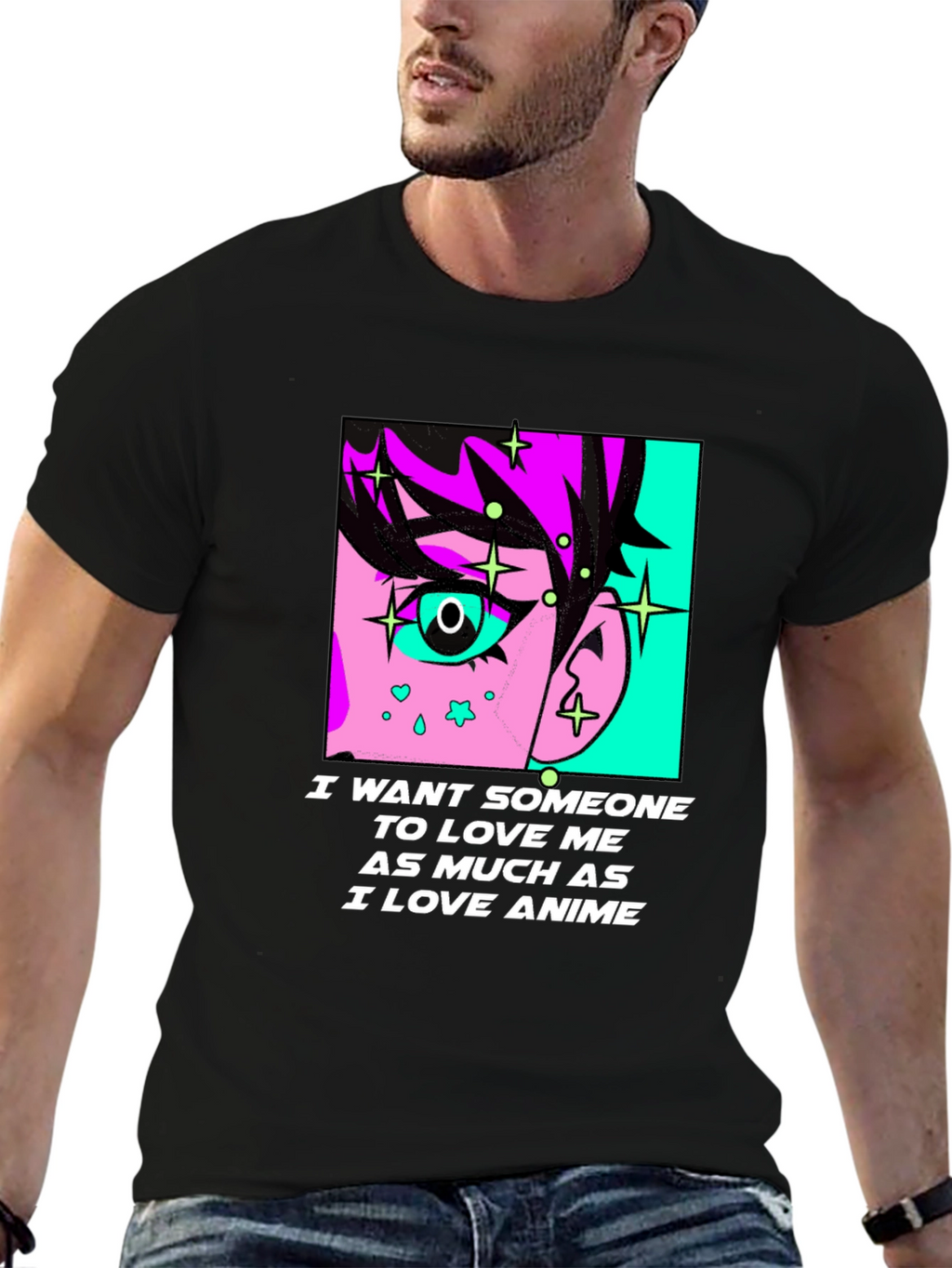 Anime Lover Graphic Tee - I Love Anime T-Shirt