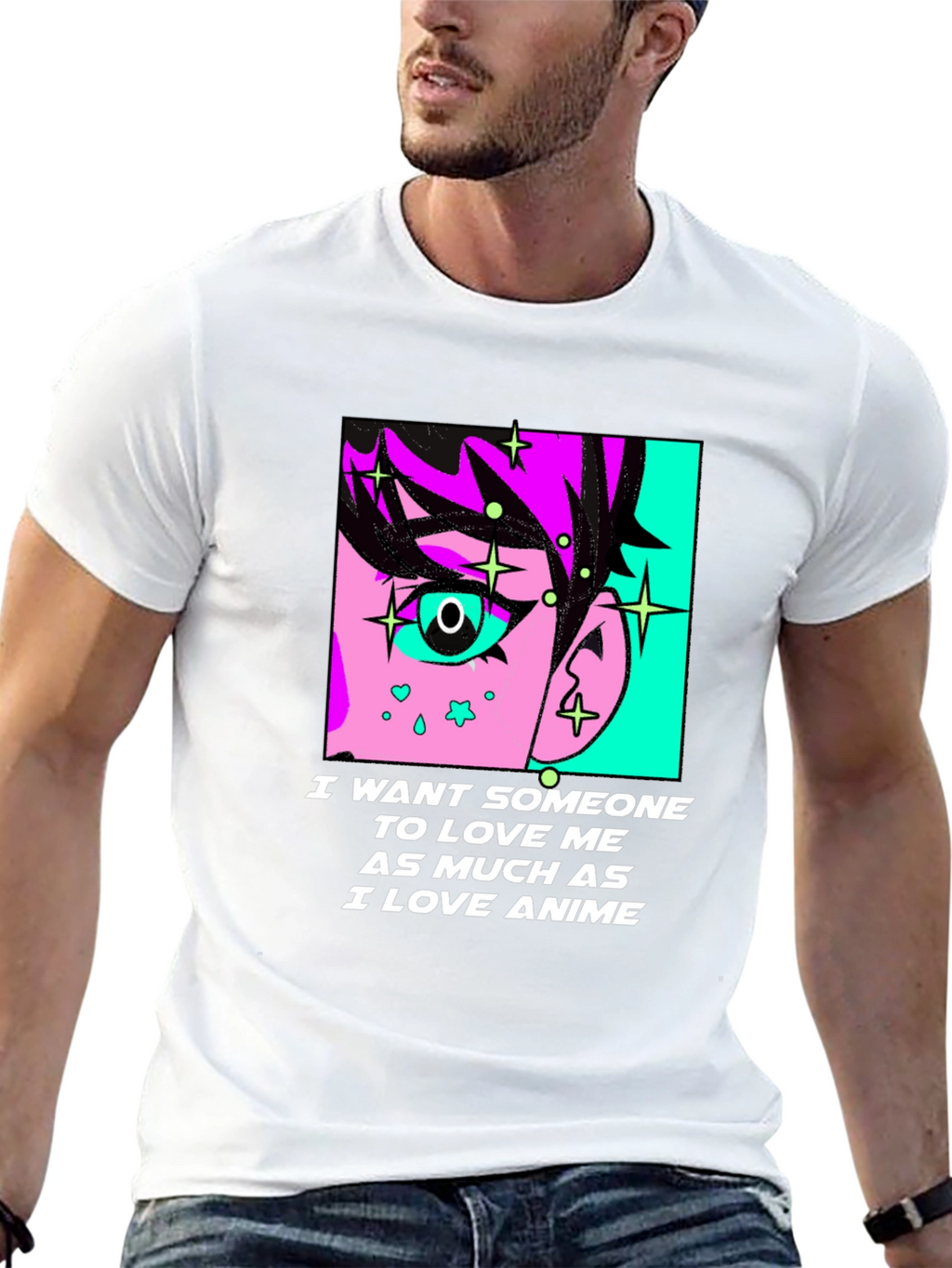Anime Lover Graphic Tee - I Love Anime T-Shirt