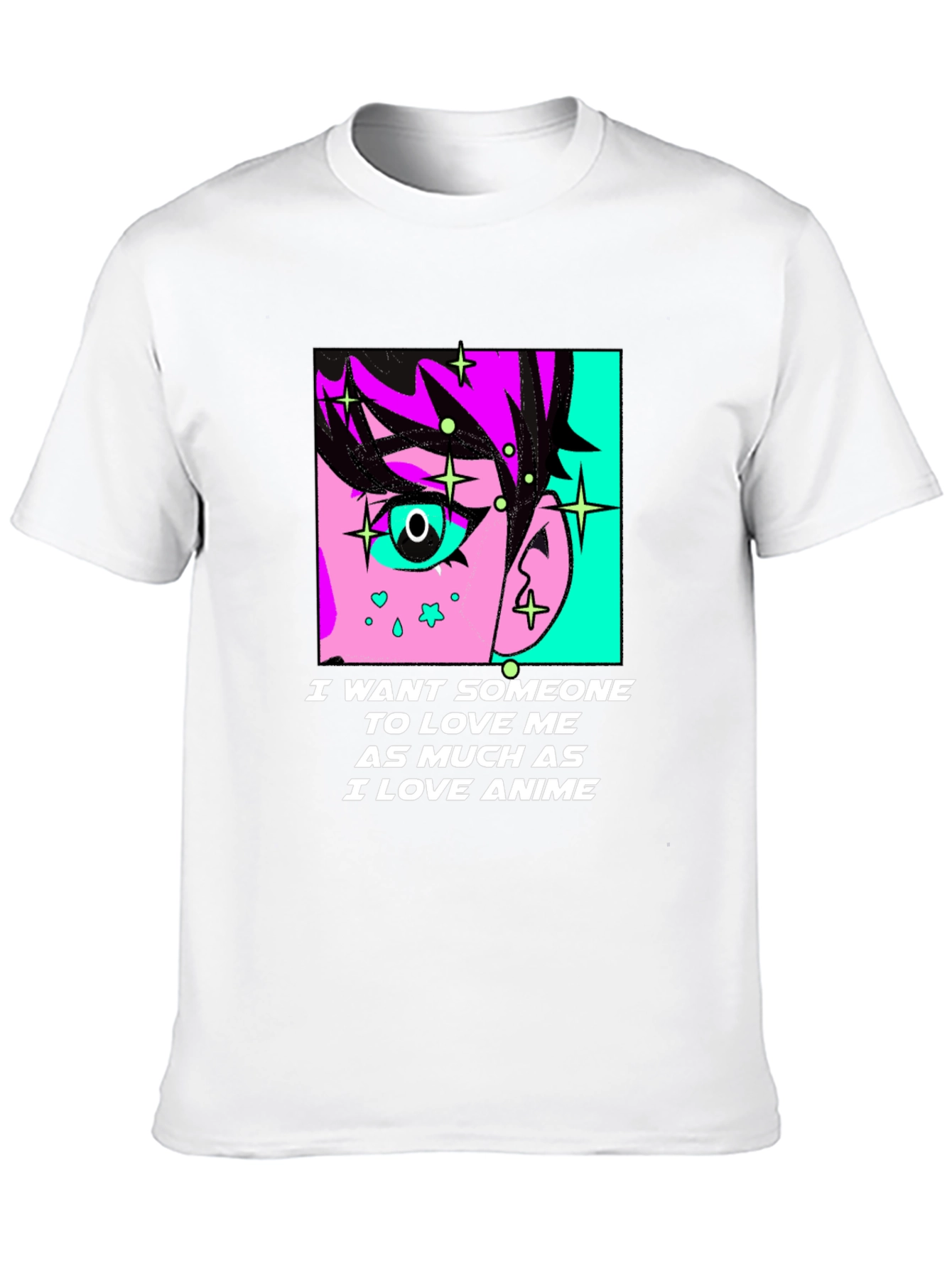 Anime Lover Graphic Tee - I Love Anime T-Shirt