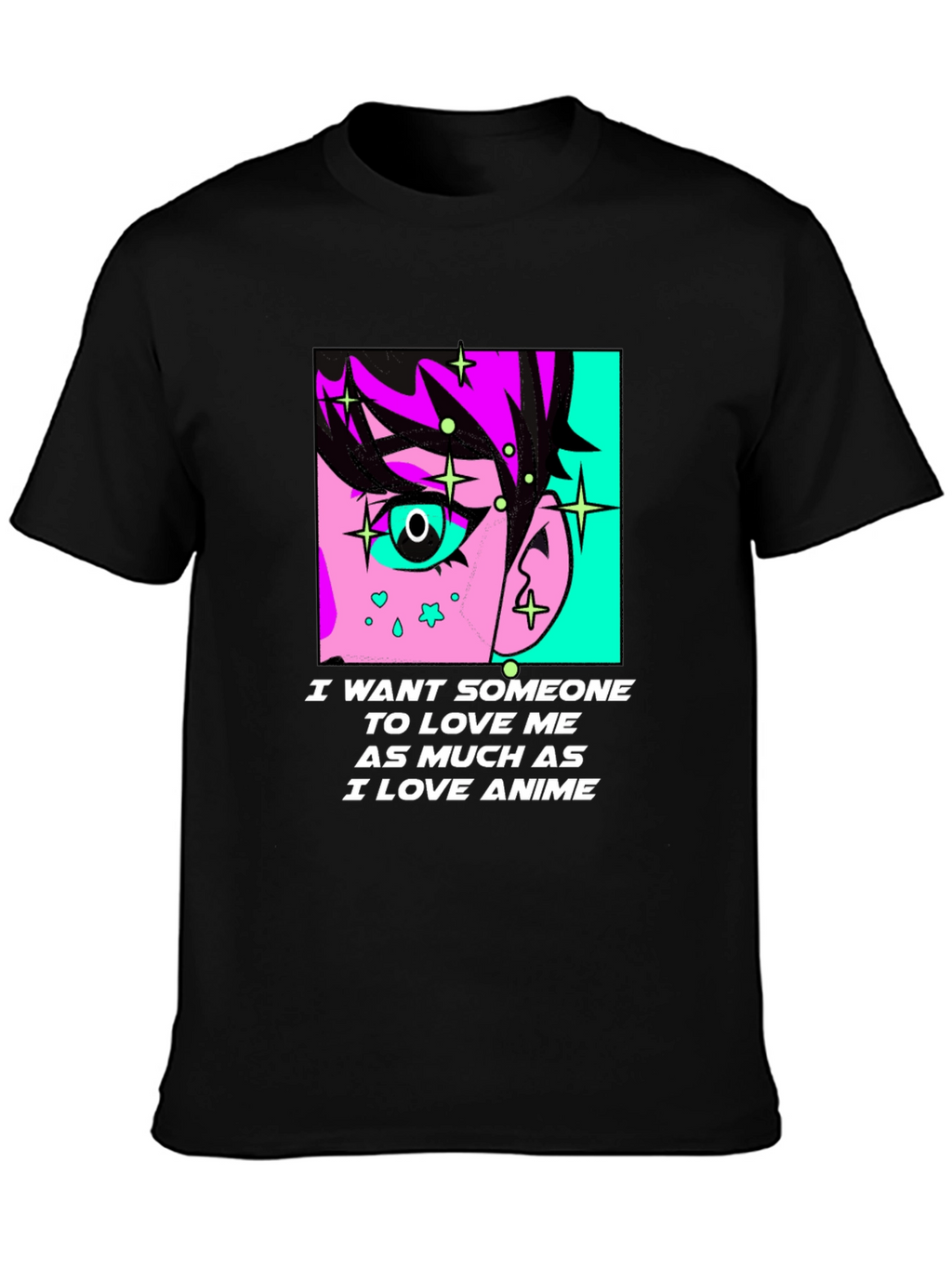 Anime Lover Graphic Tee - I Love Anime T-Shirt