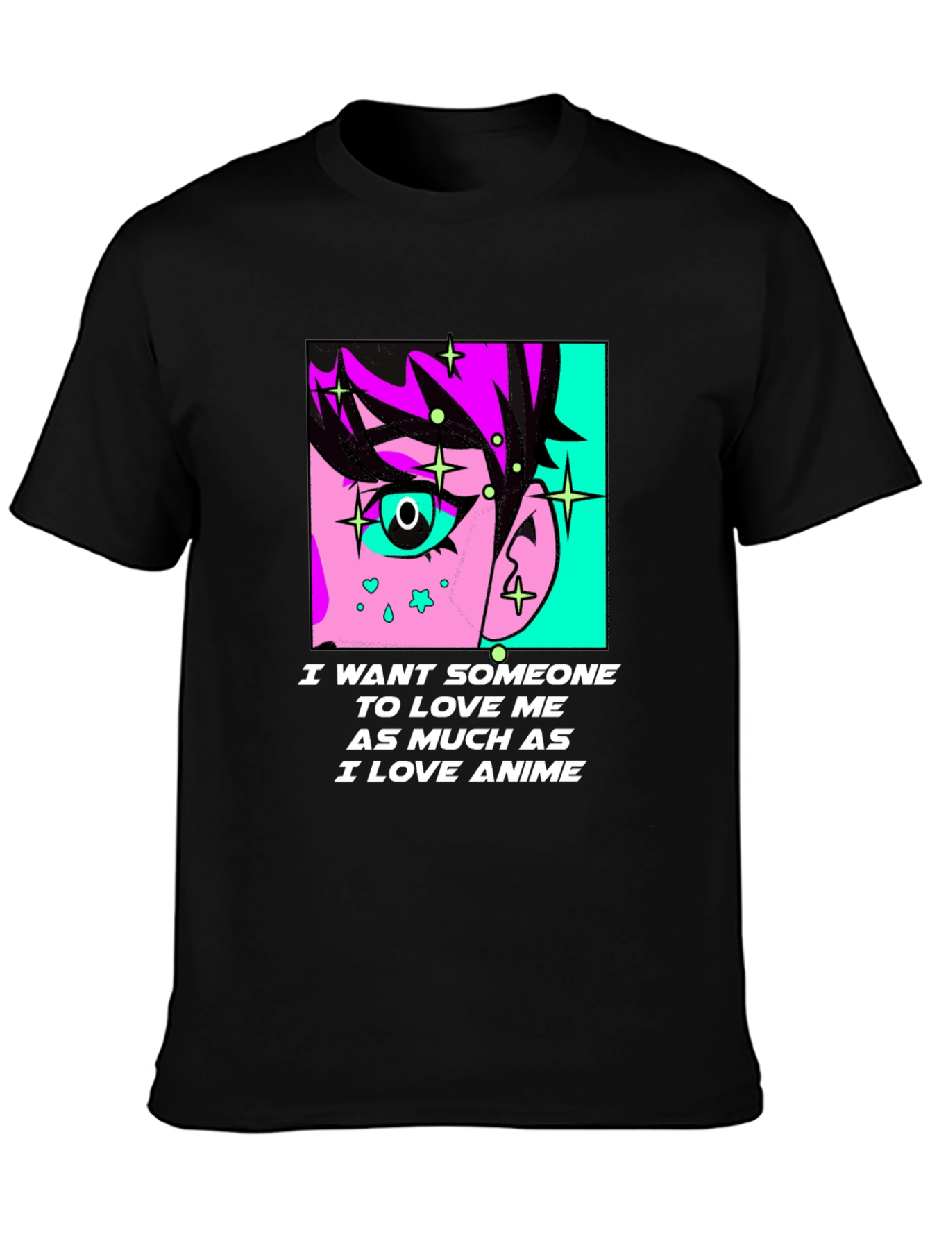 Anime Lover Graphic Tee - I Love Anime T-Shirt