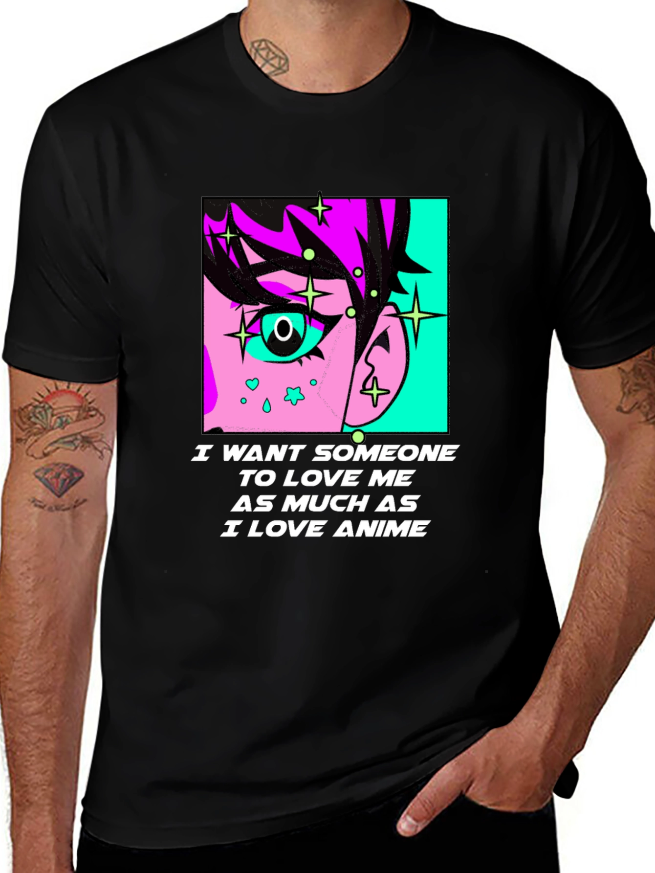 Anime Lover Graphic Tee - I Love Anime T-Shirt