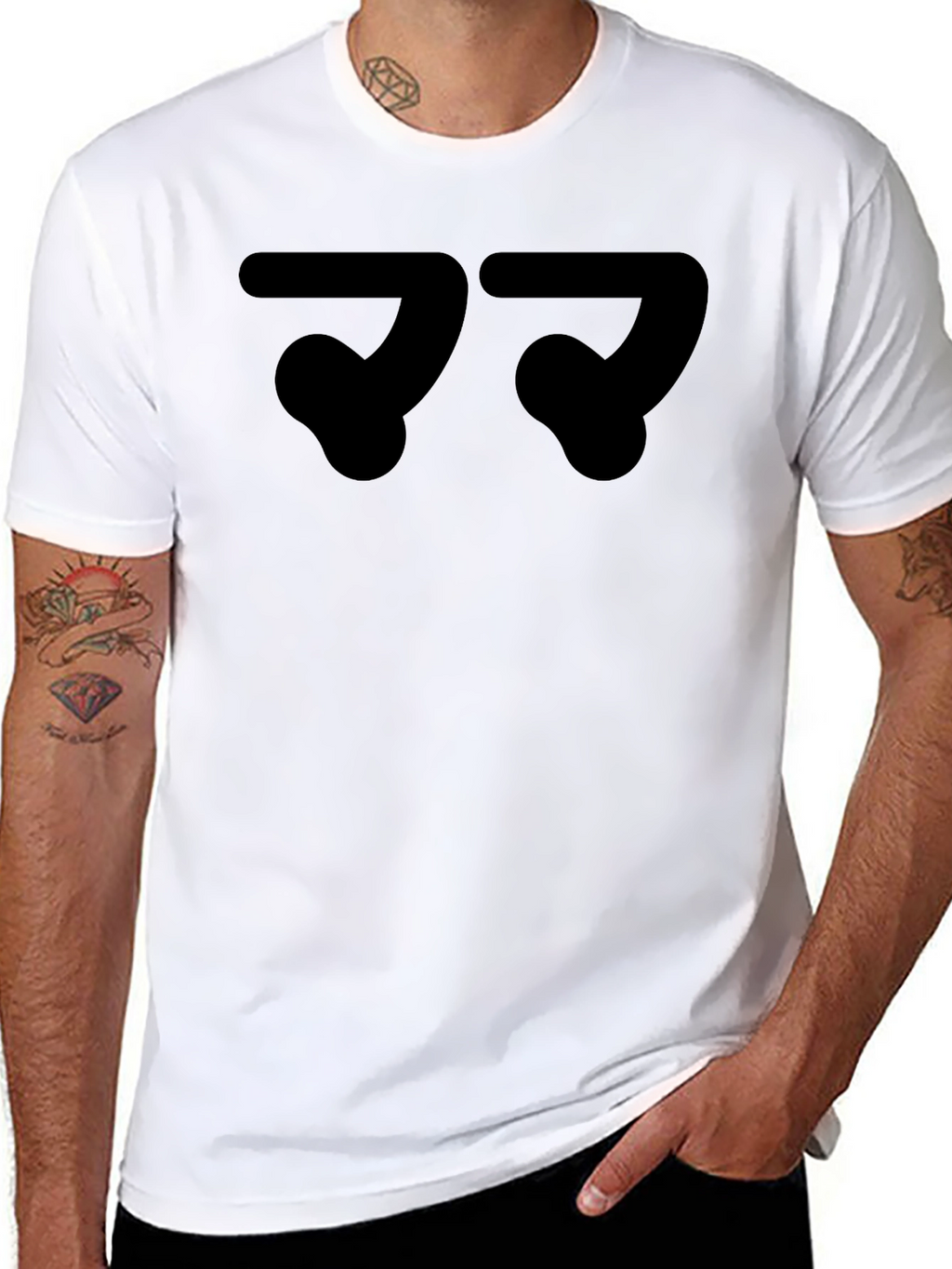 Abstract Black T-Shirt