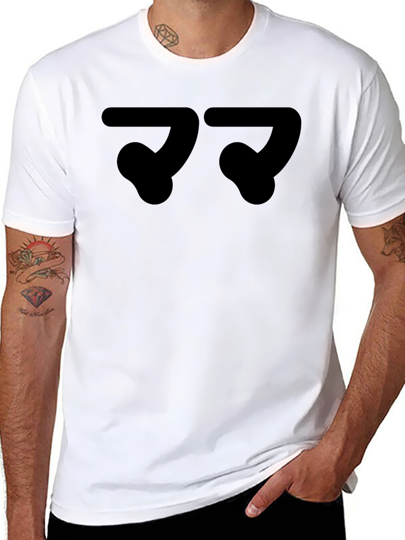 Abstract Black T-Shirt