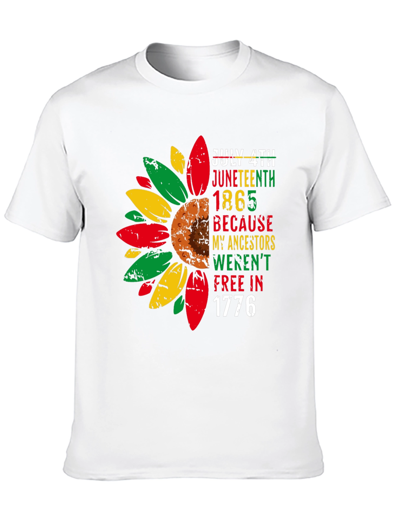 Juneteenth Freedom Sunflower T-Shirt