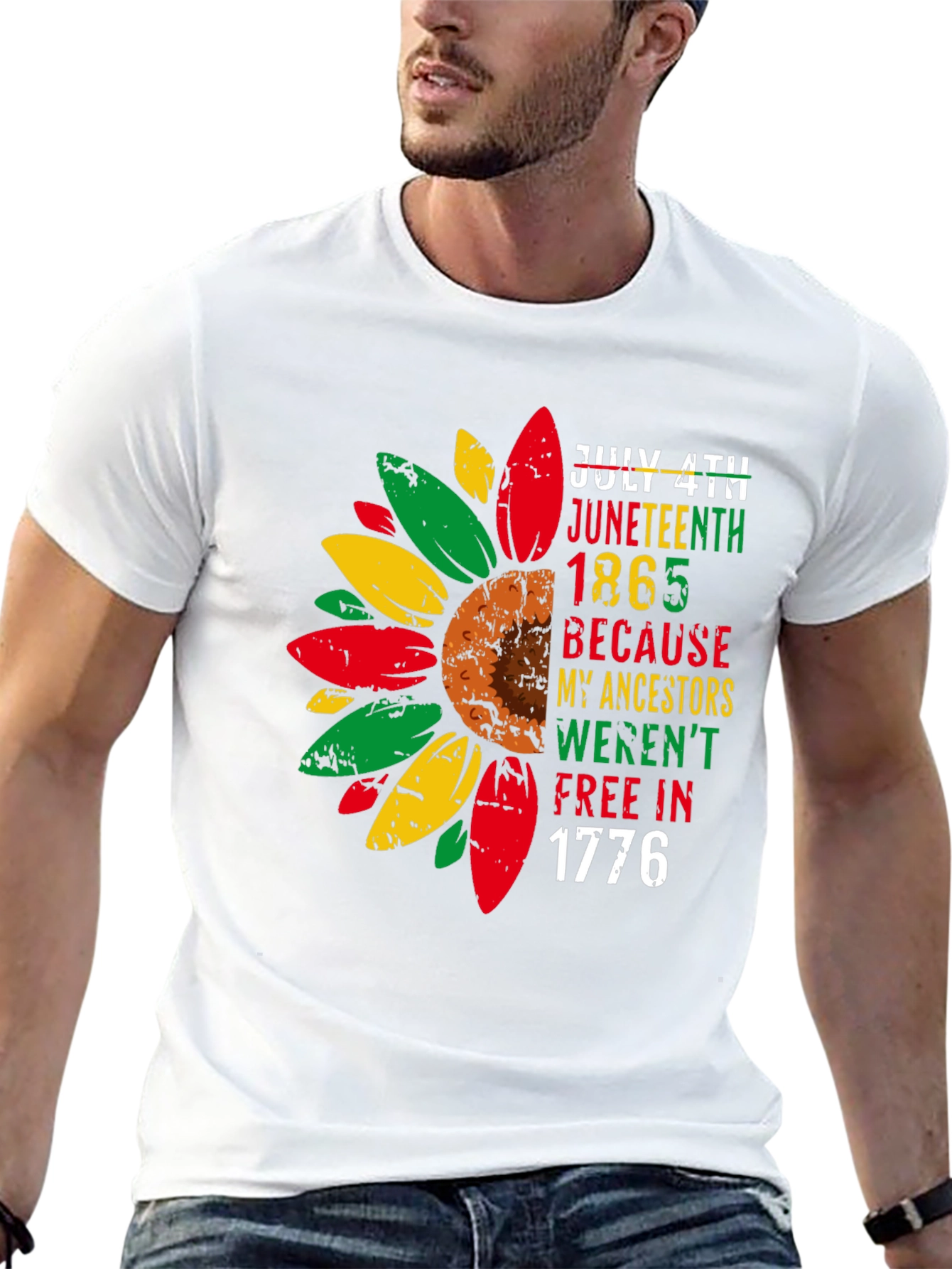 Juneteenth Freedom Sunflower T-Shirt