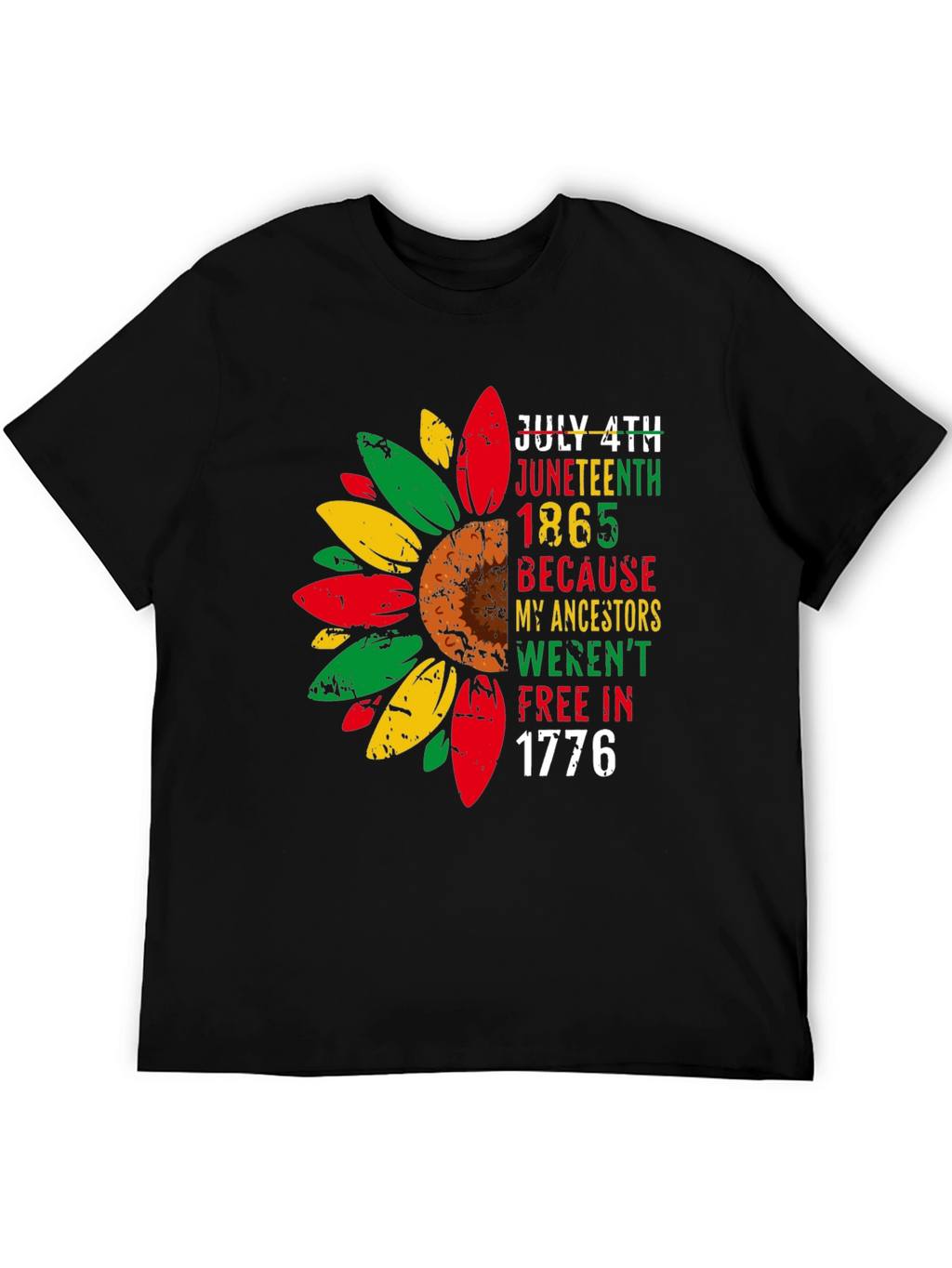 Juneteenth Freedom Sunflower T-Shirt