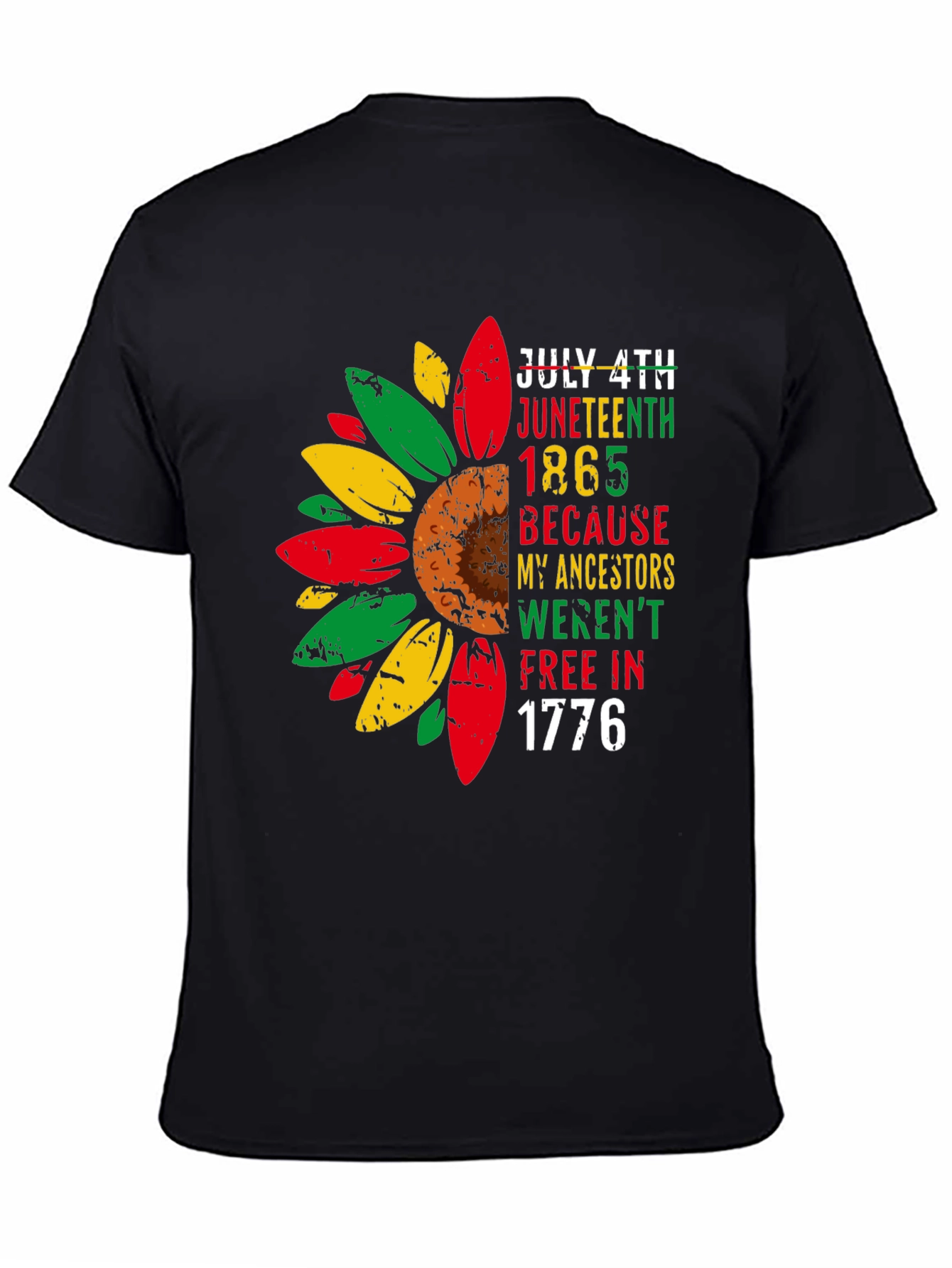 Juneteenth Freedom Sunflower T-Shirt