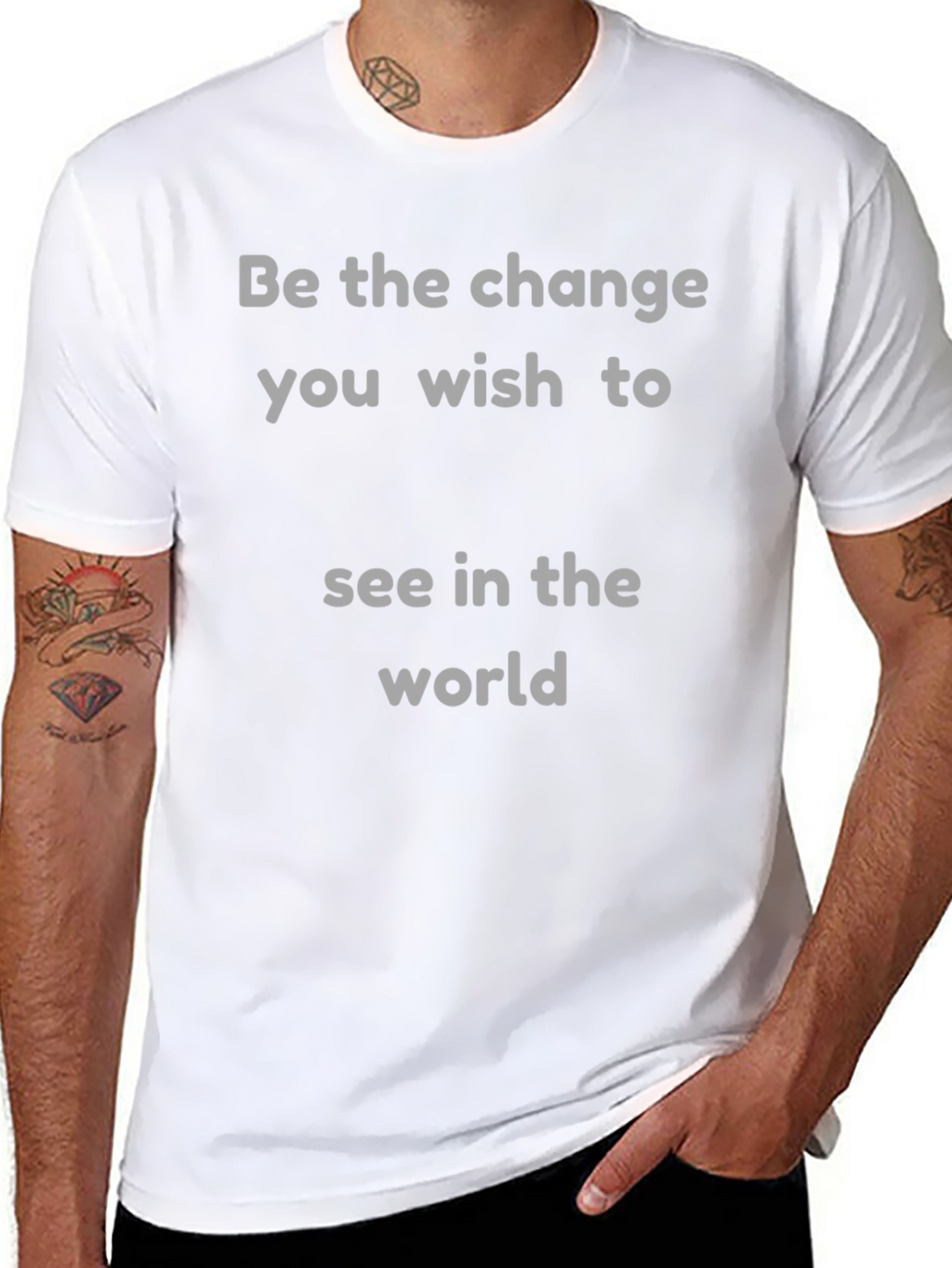 Be The Change Graphic Tee - Inspirational T-Shirt