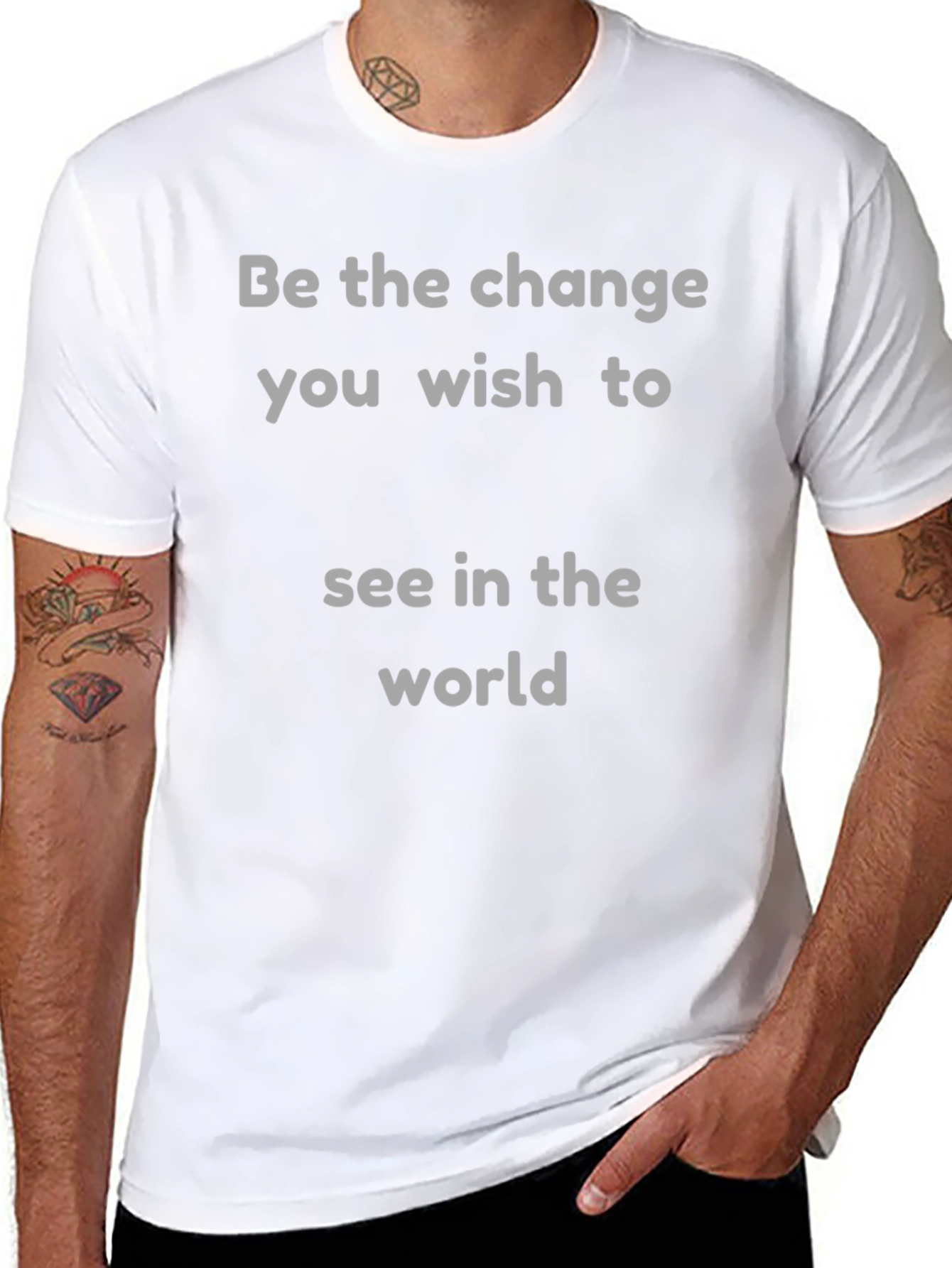 Be The Change Graphic Tee - Inspirational T-Shirt