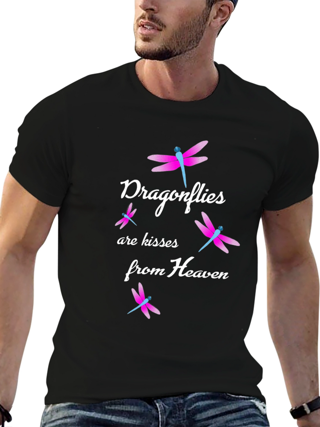 Dragonfly Kisses from Heaven Graphic Tee