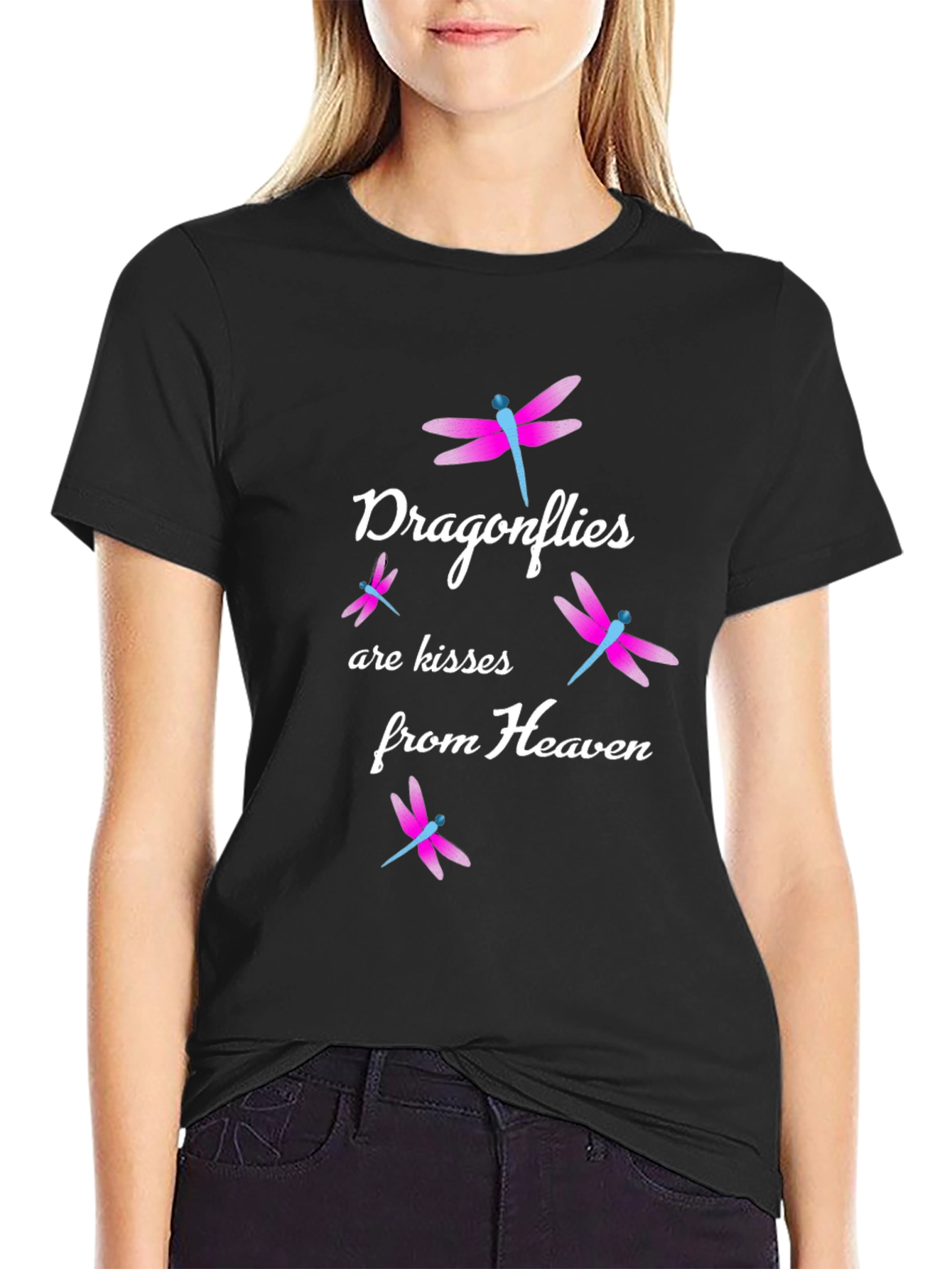 Dragonfly Kisses from Heaven Graphic Tee