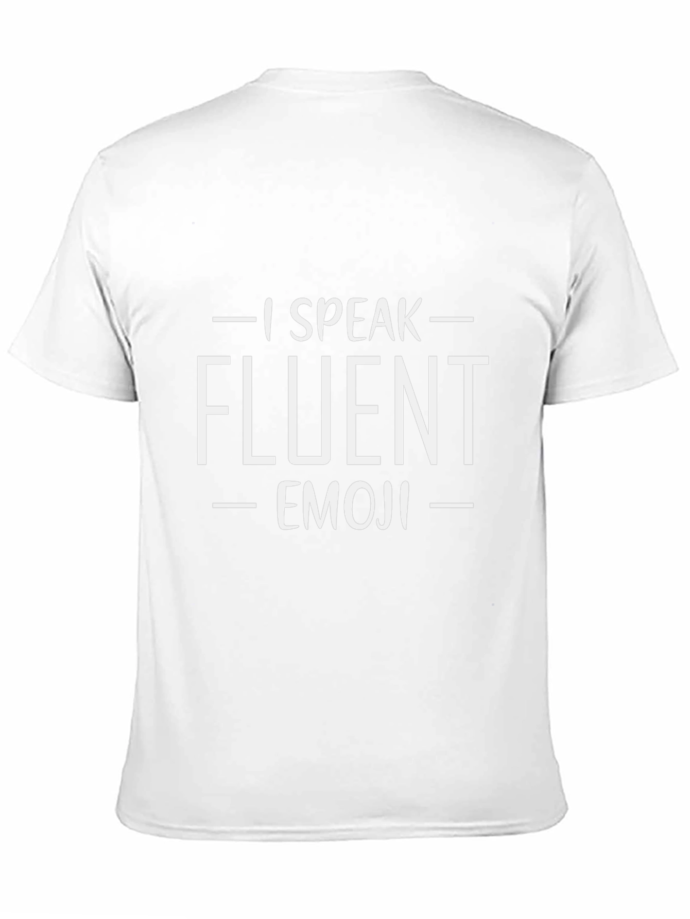 I Speak Fluent Emoji T-Shirt Funny Novelty Tee