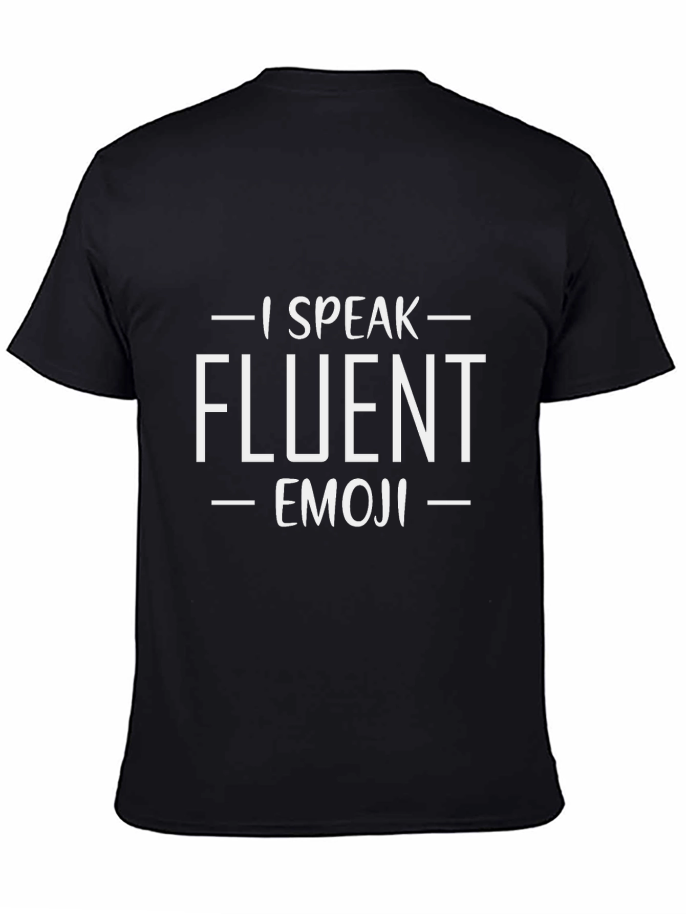 I Speak Fluent Emoji T-Shirt Funny Novelty Tee