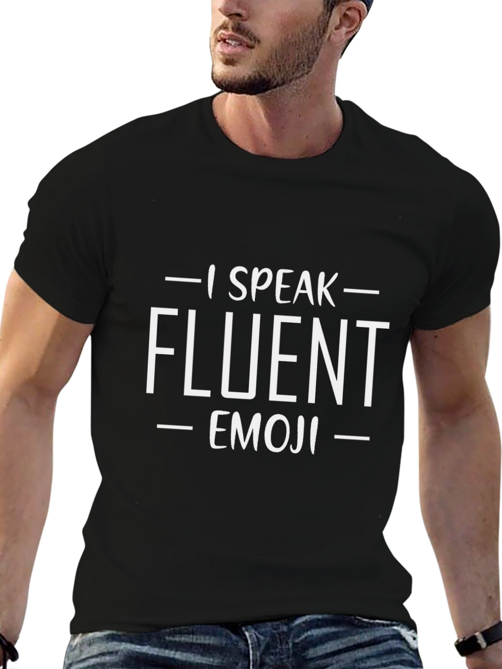 I Speak Fluent Emoji T-Shirt Funny Novelty Tee