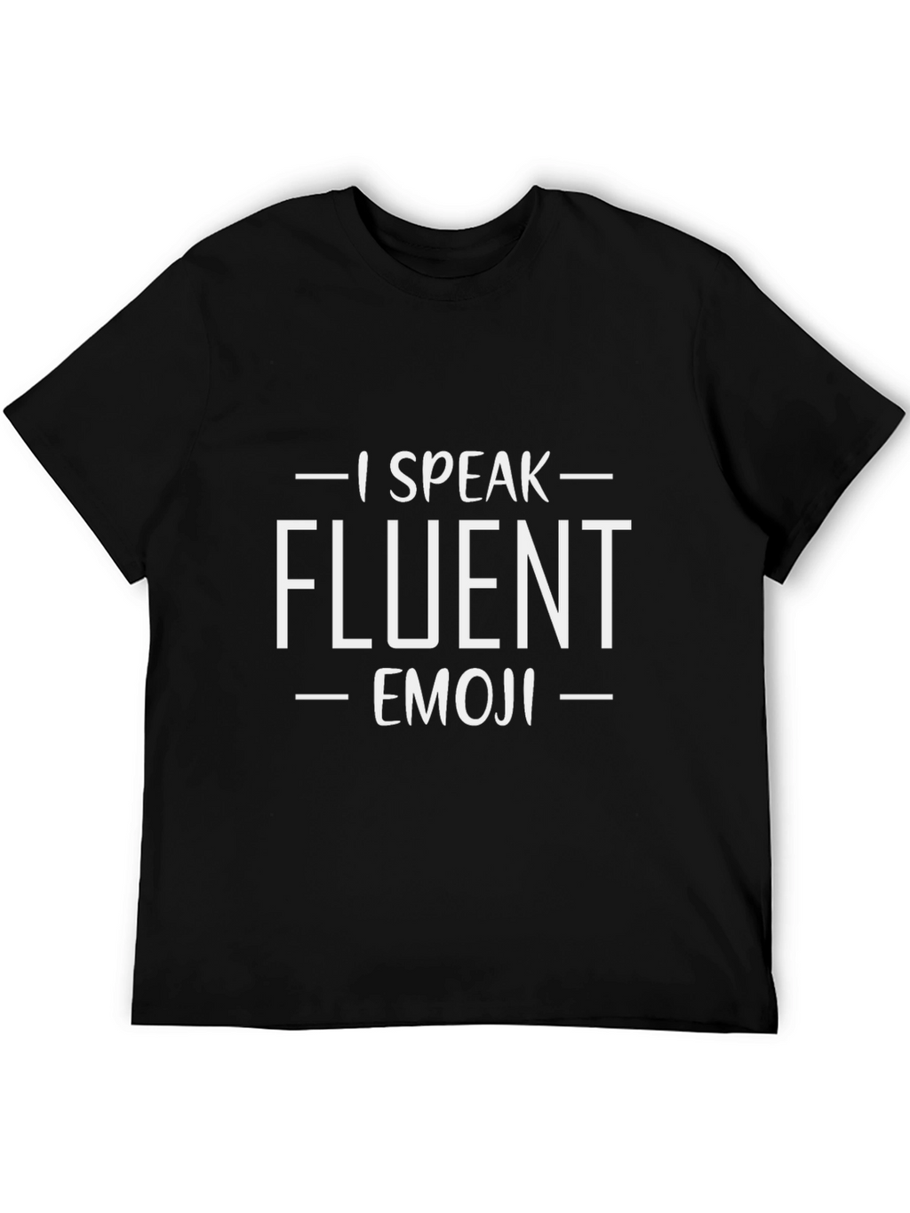 I Speak Fluent Emoji T-Shirt Funny Novelty Tee