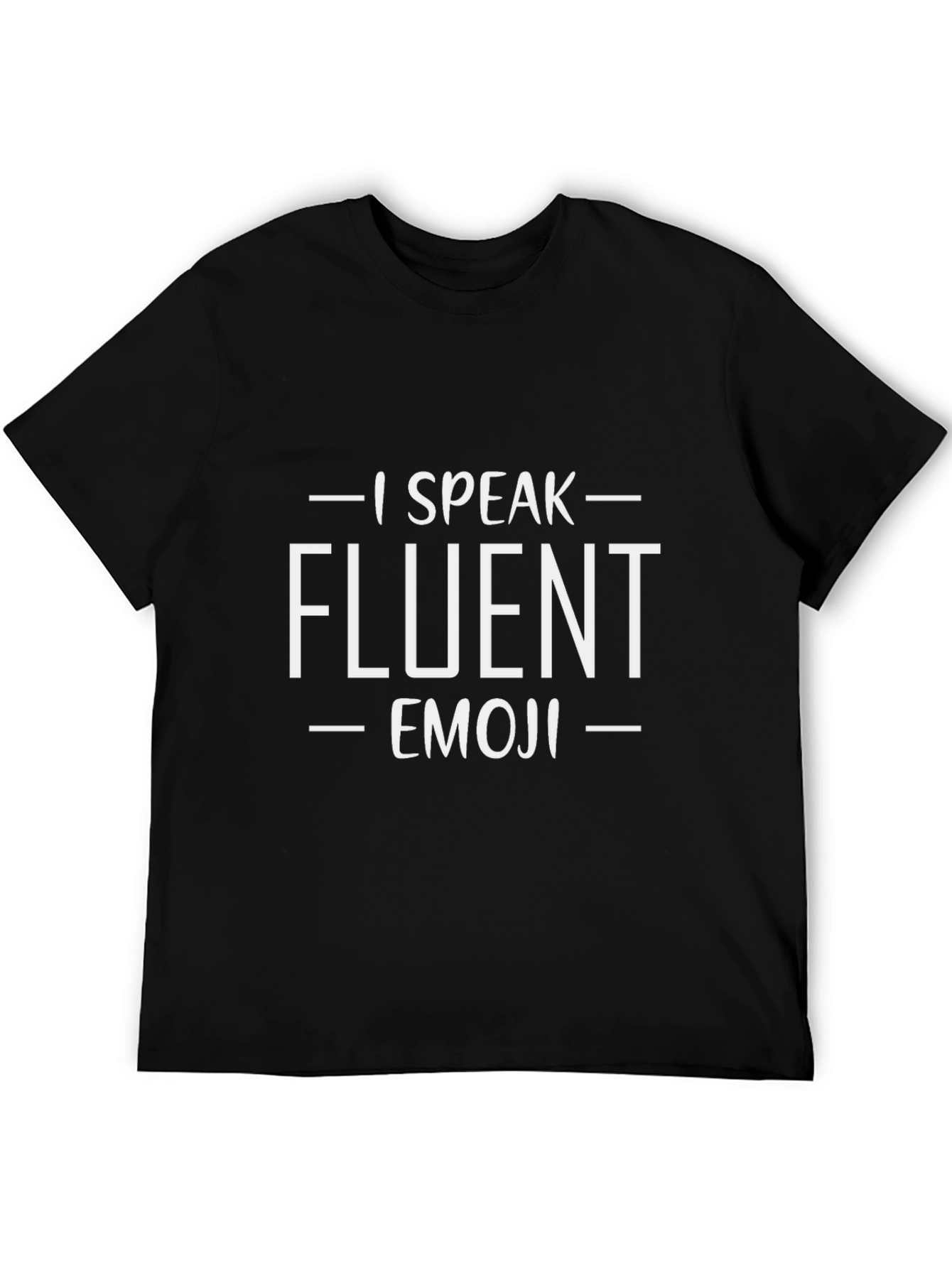 I Speak Fluent Emoji T-Shirt Funny Novelty Tee