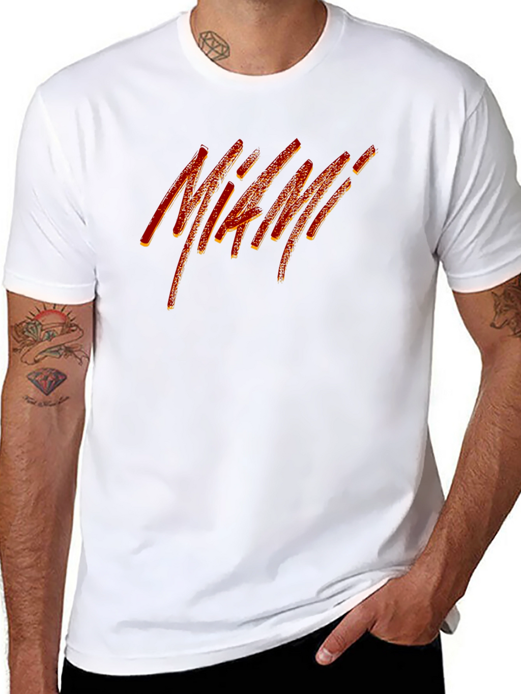 Miami Graphic Tee - Stylish Black T-Shirt