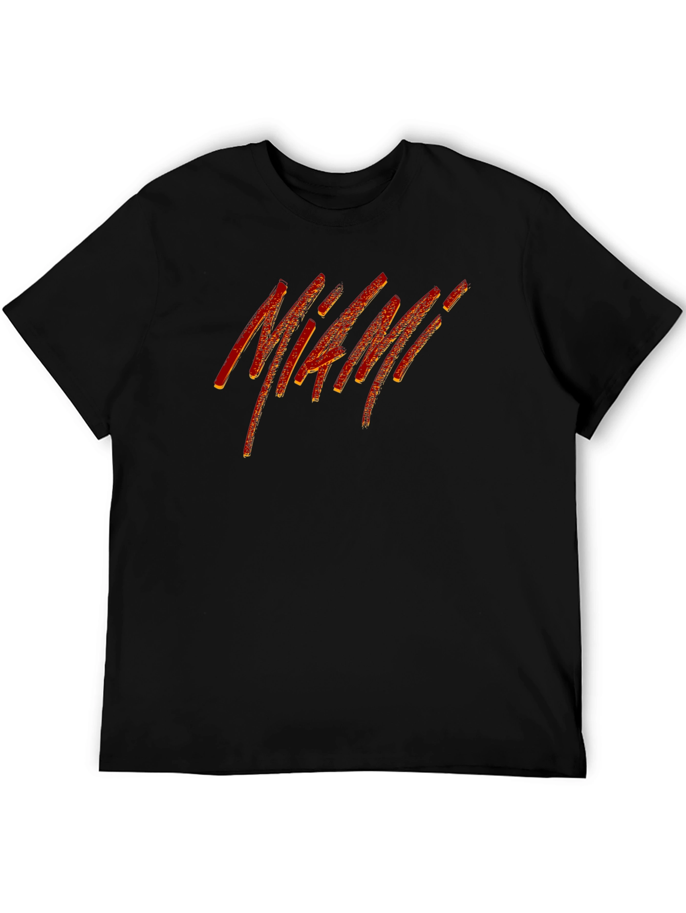 Miami Graphic Tee - Stylish Black T-Shirt