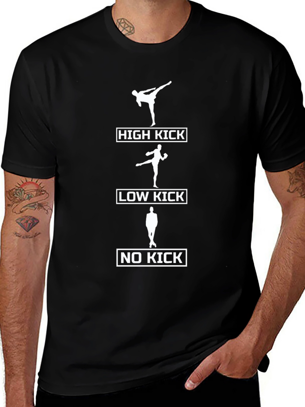 High Low No Kick Funny Martial Arts T-Shirt