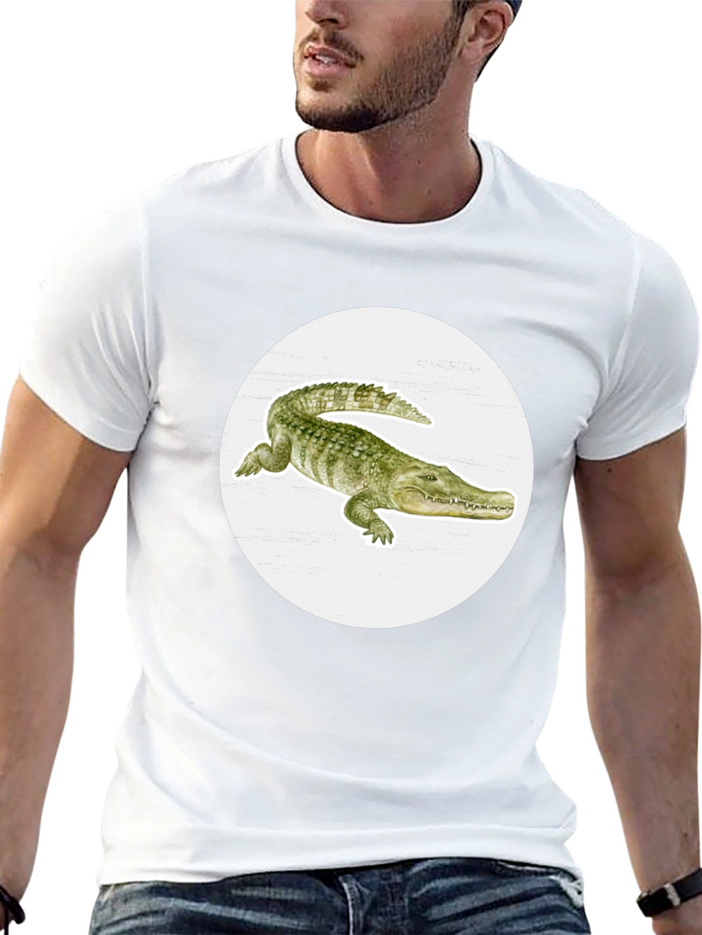 Alligator Graphic Tee - Cool Reptile Print