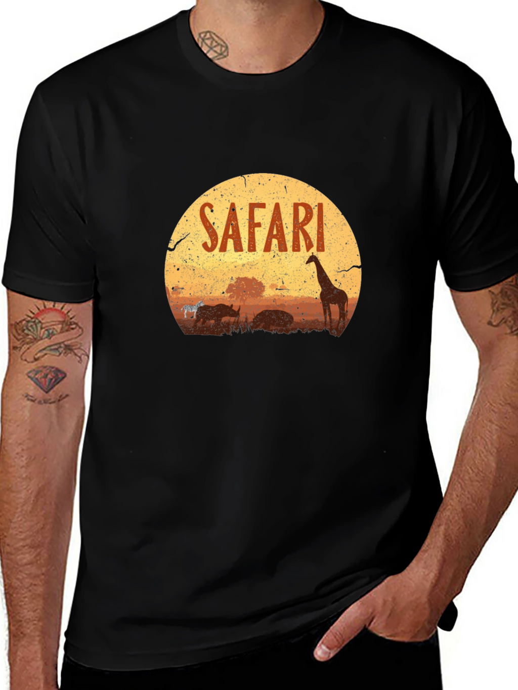 Safari Graphic T-Shirt - Wildlife Adventure Tee