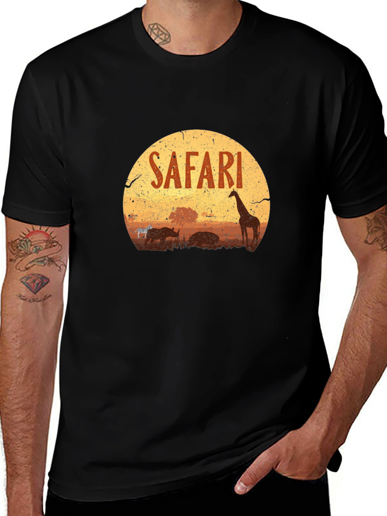 Safari Graphic T-Shirt - Wildlife Adventure Tee