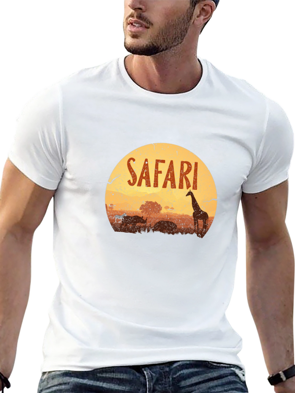 Safari Graphic T-Shirt - Wildlife Adventure Tee
